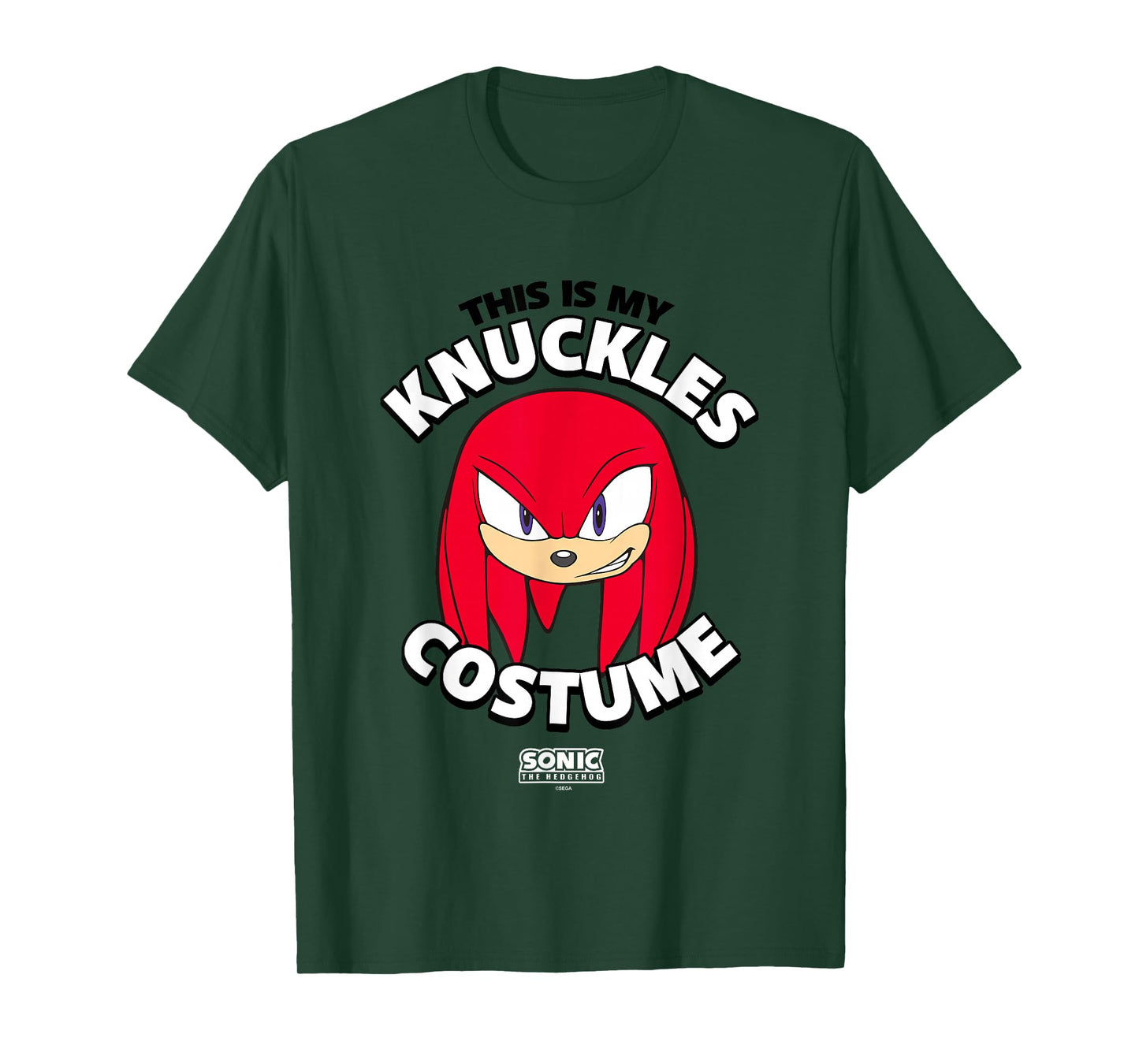 Sonic The Hedgehog Halloween This Is My Knuckles Costume T-Shirt