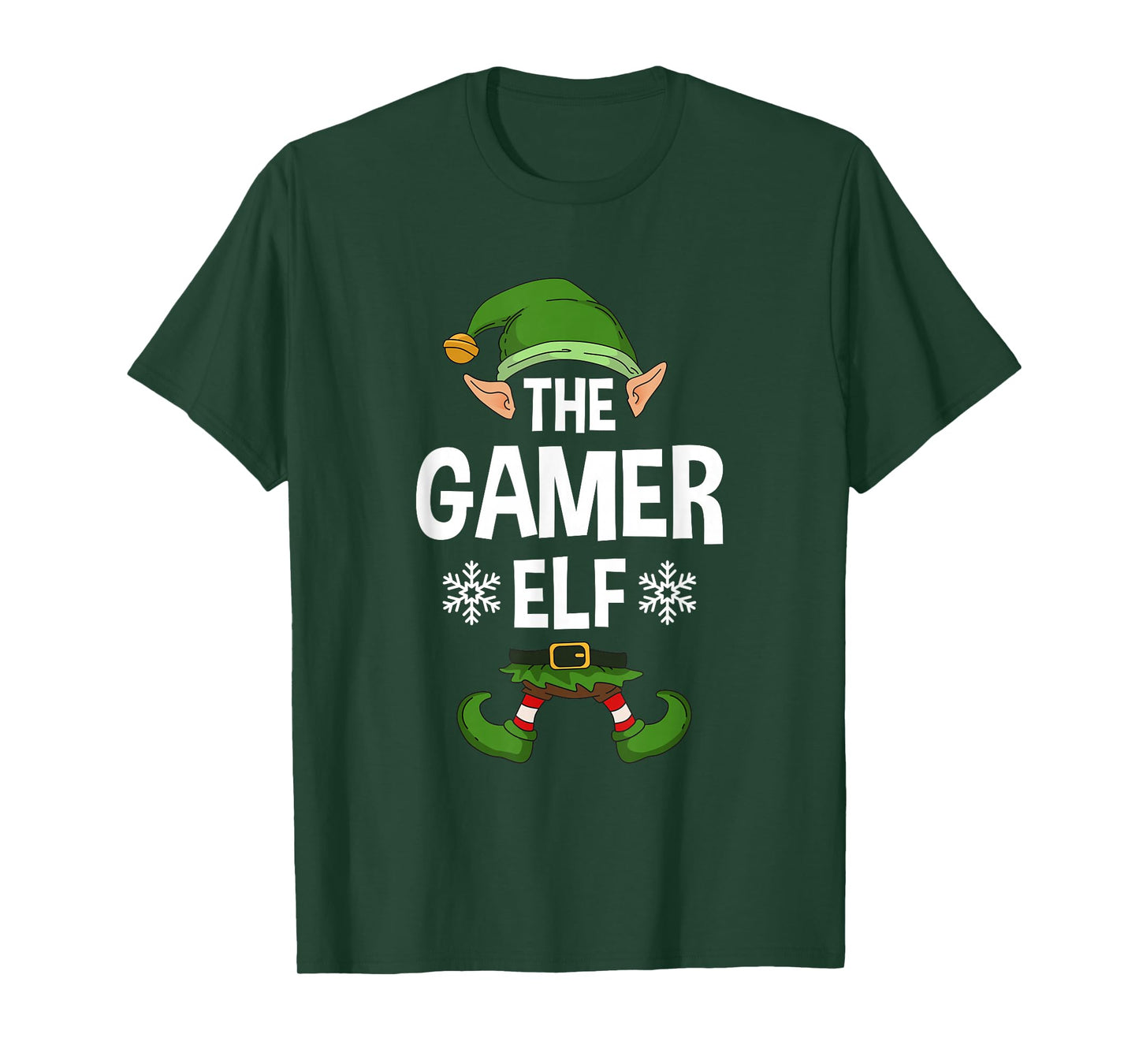 The Gamer Elf Party Family Group Matching X-Mas Gaming Quote T-Shirt