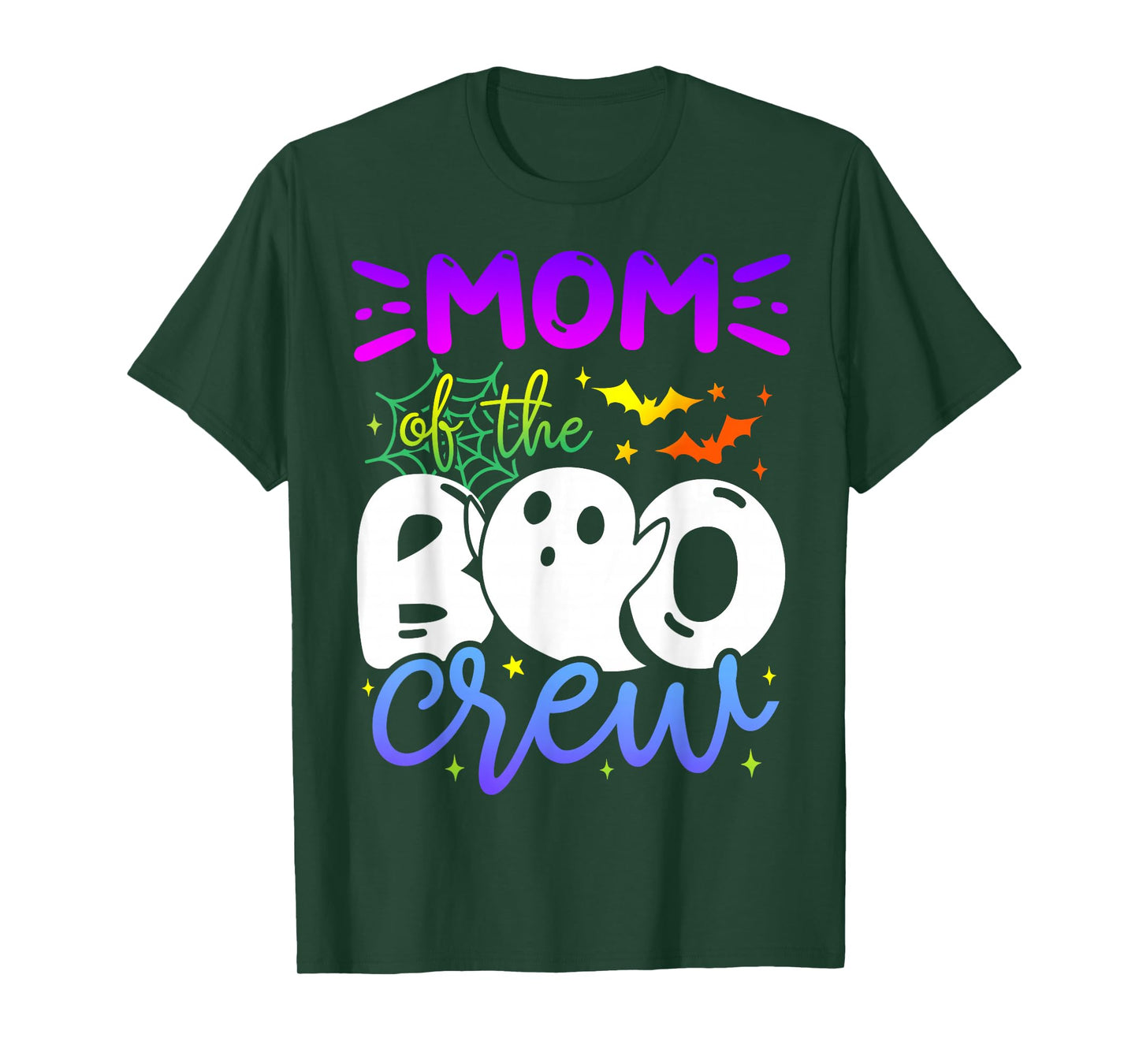 Mom of Boo Halloween Crew Costume Boo Ghost Lover Family T-Shirt