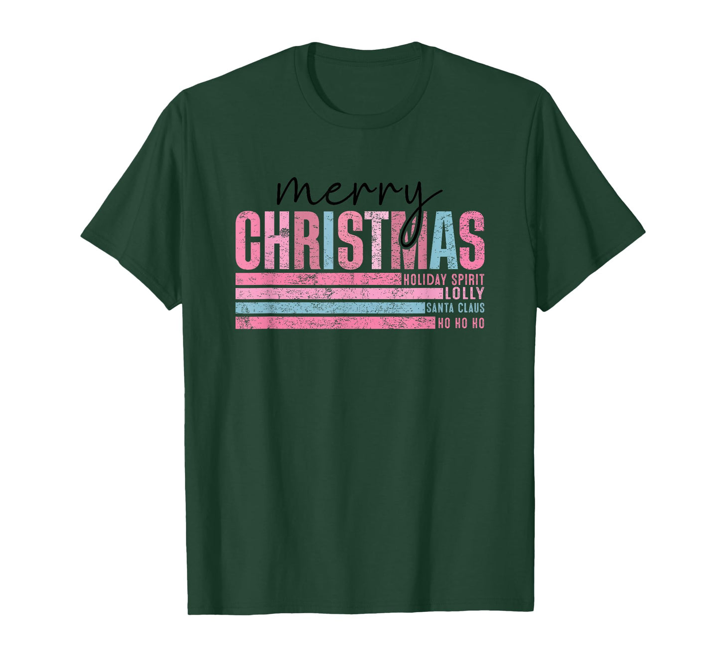 Christmas Holiday Spirit Lolly Santa Claus No Ho Ho T-Shirt