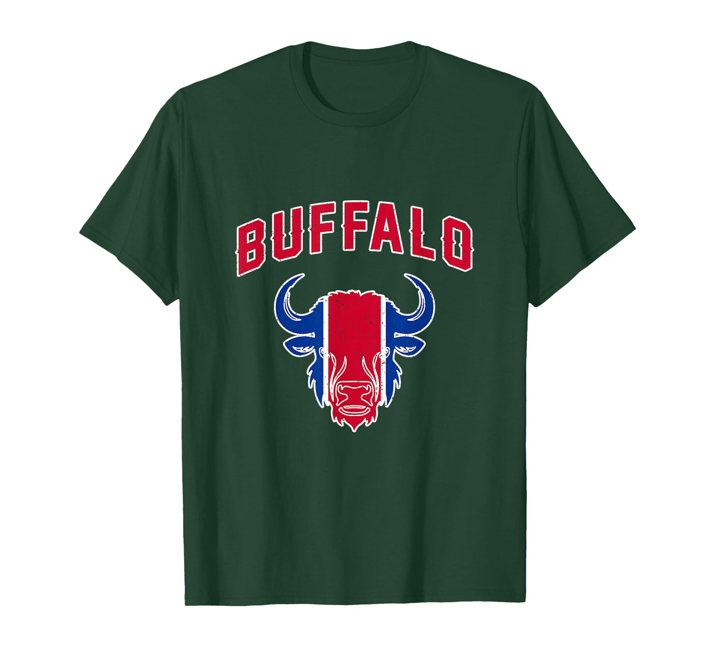 Buffalo New York NY Bison Classic Athletic Sport Vintage T-Shirt