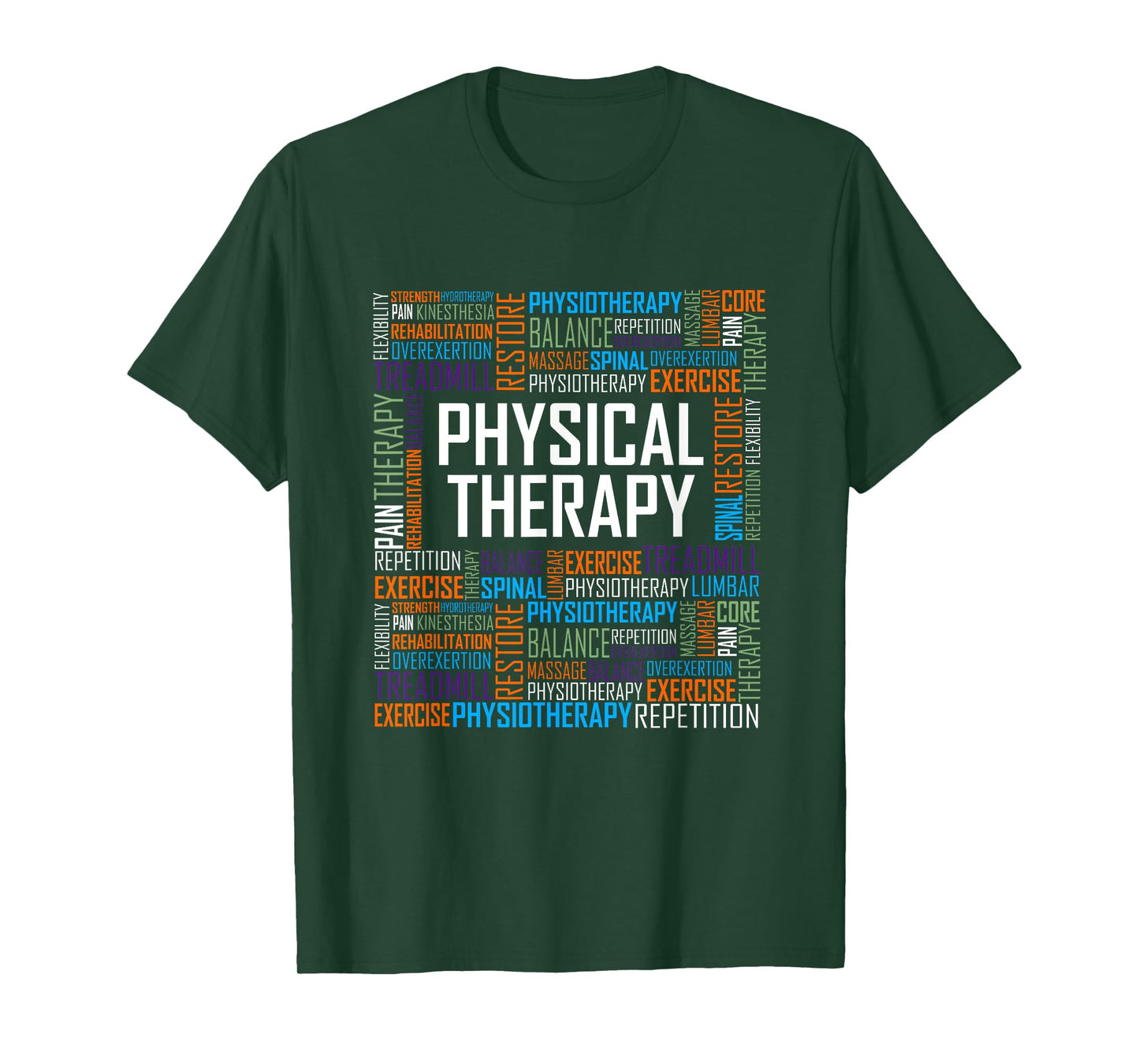 PT Physical Therapy Gift Words Therapist Month T-Shirt