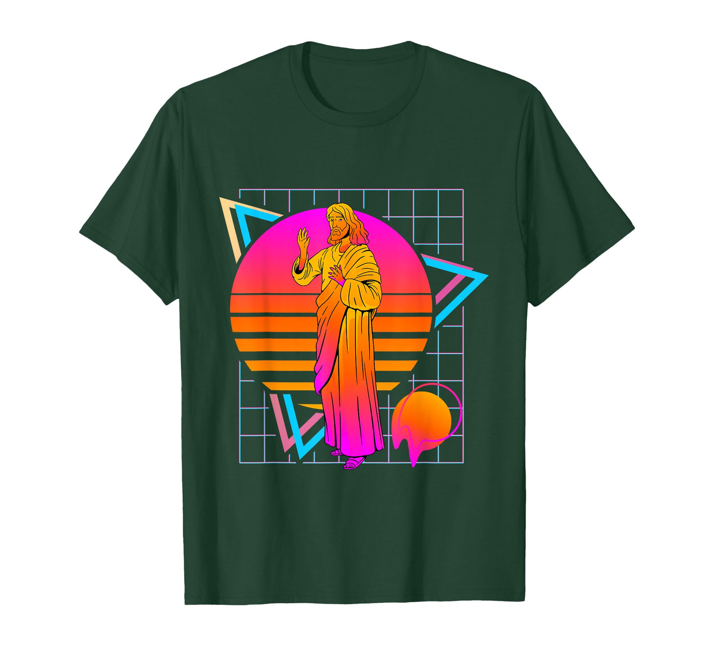 Jesus Retro 80s Style Vintage Religion T-Shirt