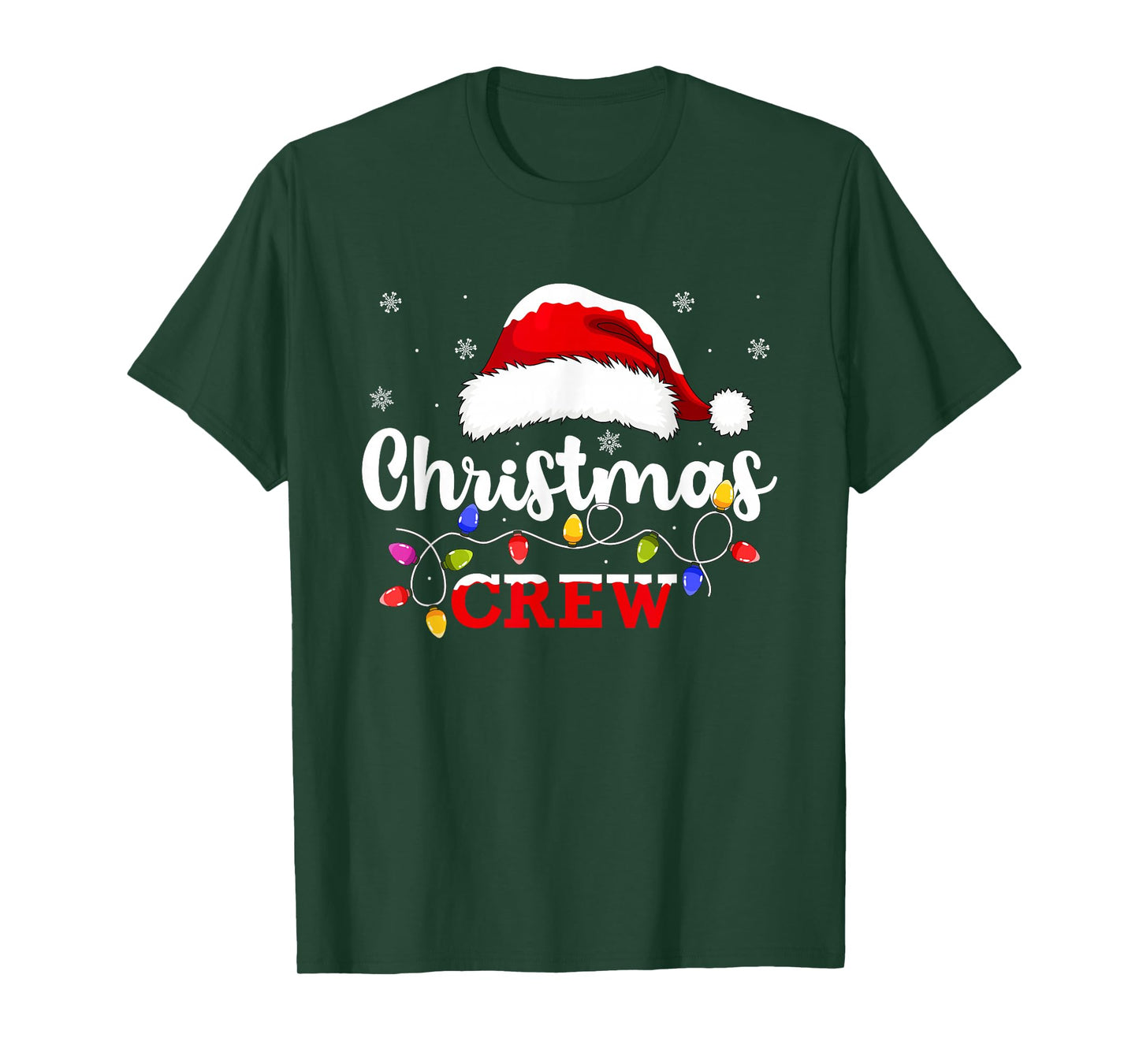 Christmas Crew Matching Family Group Holiday Xmas Party T-Shirt