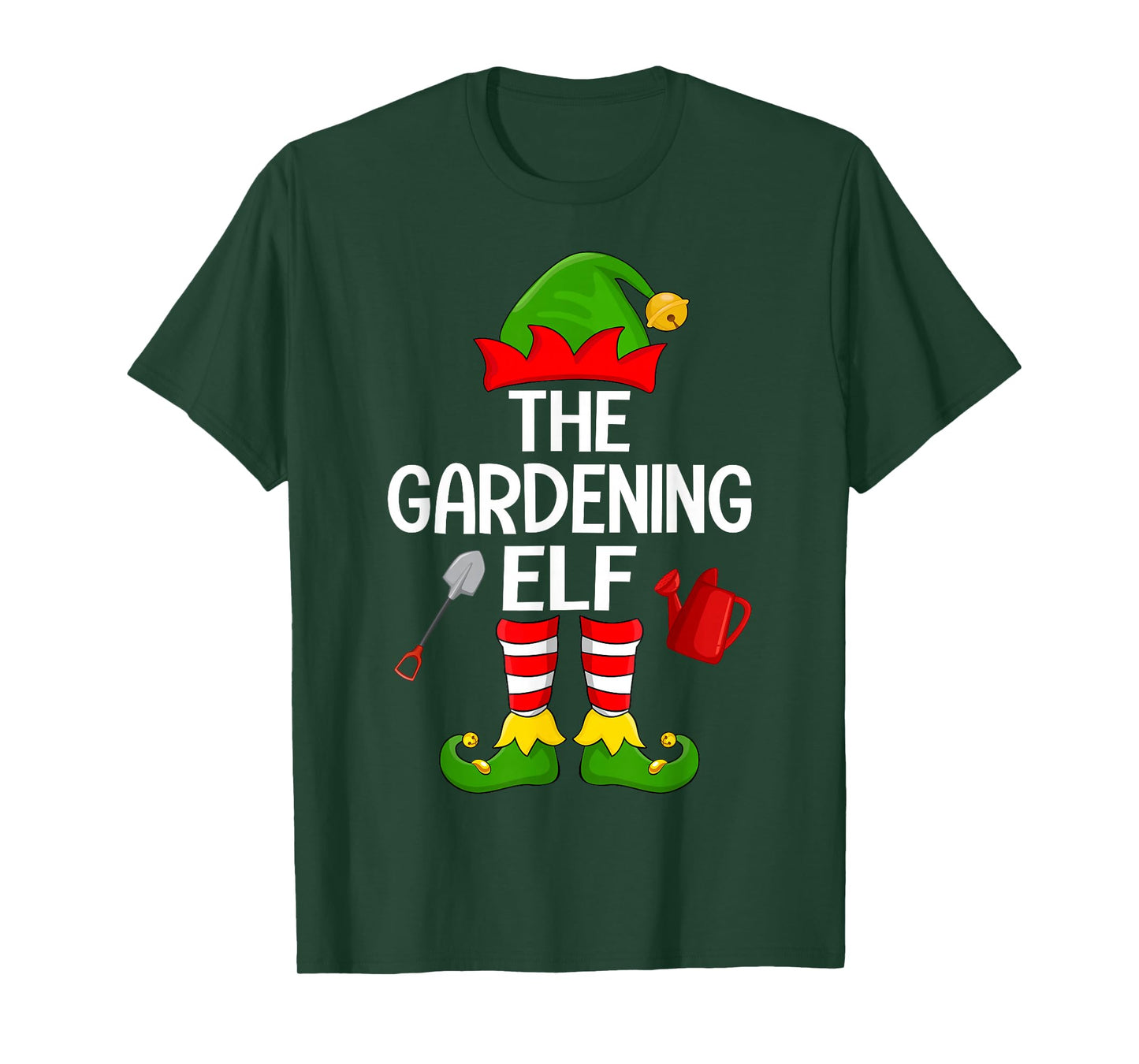 Gardening Elf Xmas Family Matching Elf Squad Christmas T-Shirt