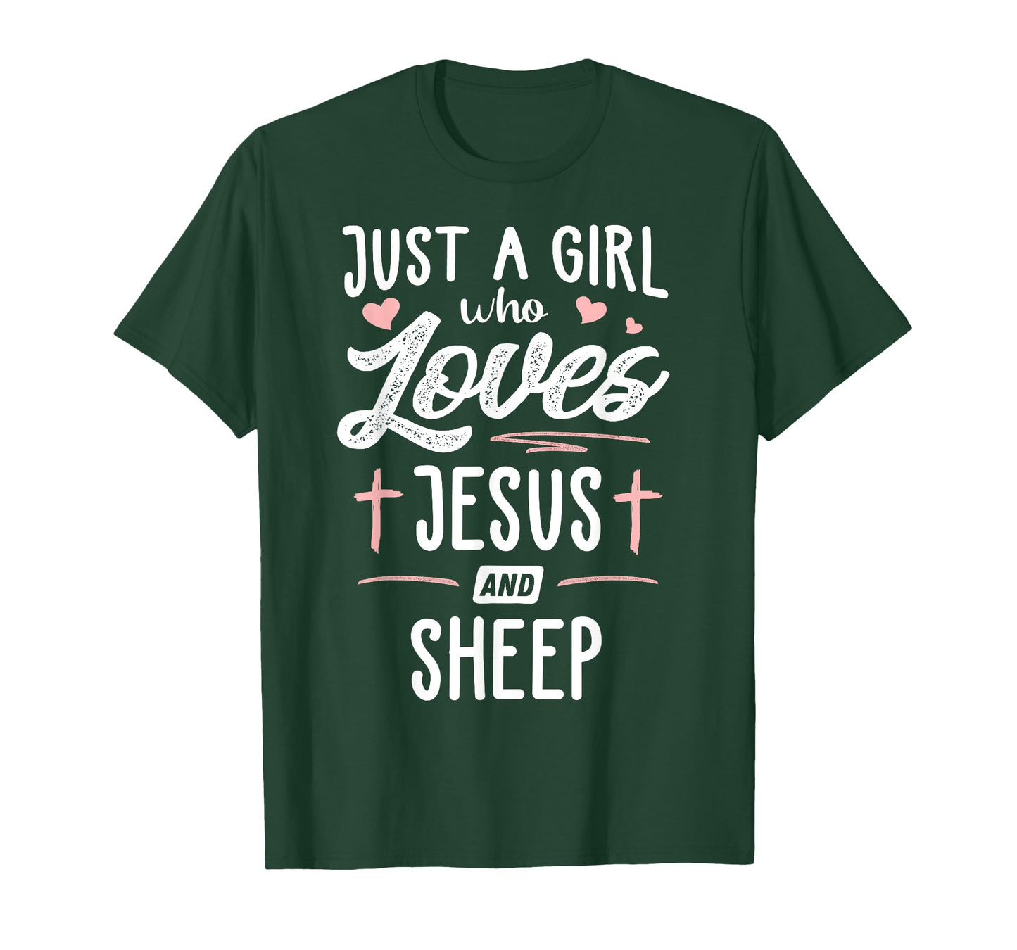 Just A Girl Who Loves Jesus And Sheep Gift Women T-Shirt
