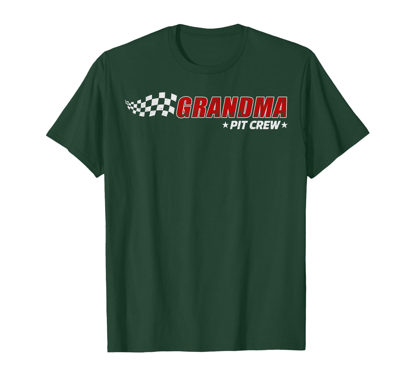 Grandma Pit Crew Race Car Birthday Family Matching Pit Crew T-Shirt