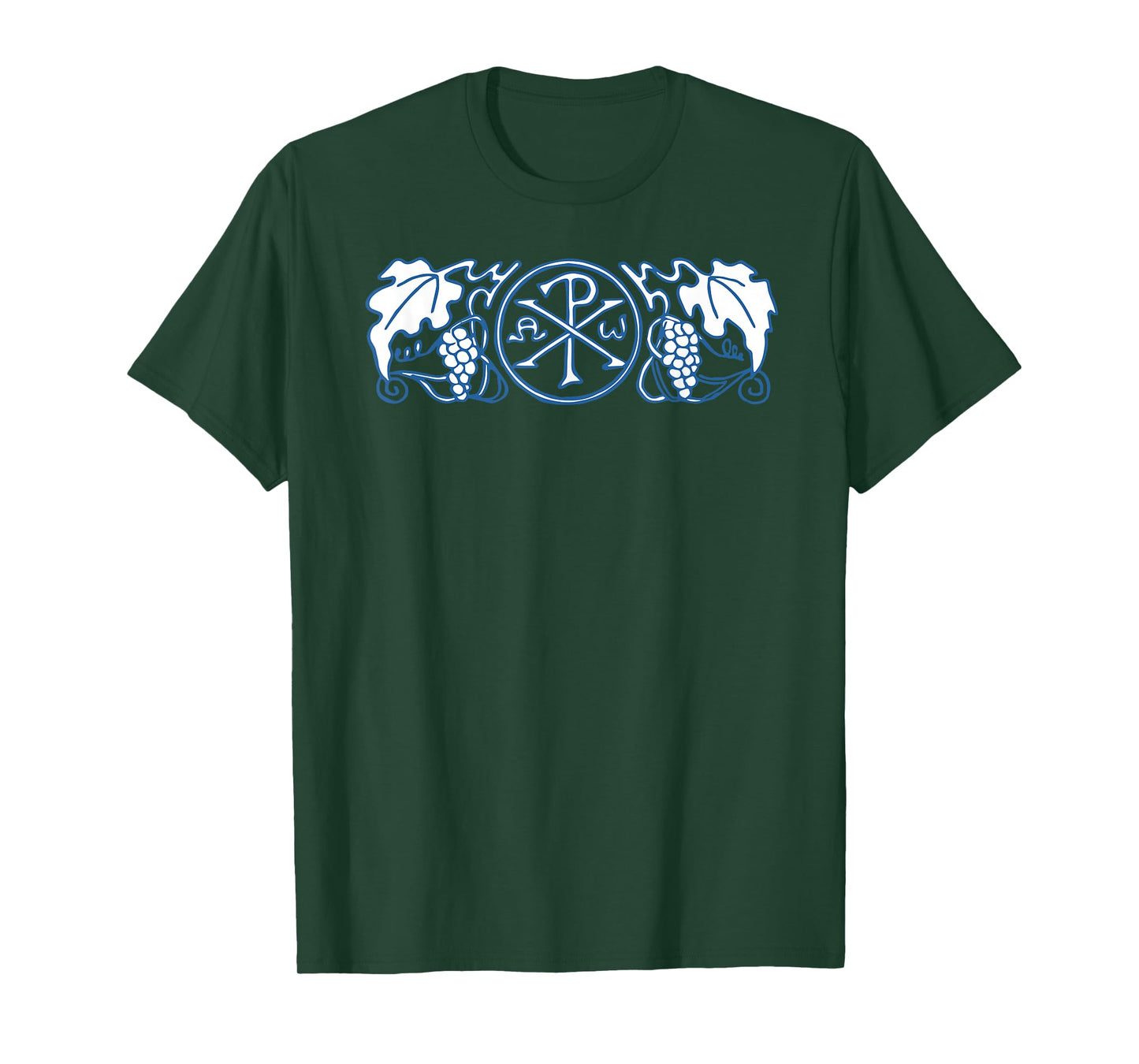 Chi-Rho Christogram Alpha and Omega Labarum Catholic Symbols T-Shirt