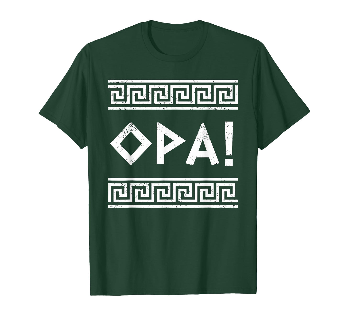 Opa Ancient Greek Pride Greek Flag Funny Greek Party Greece T-Shirt