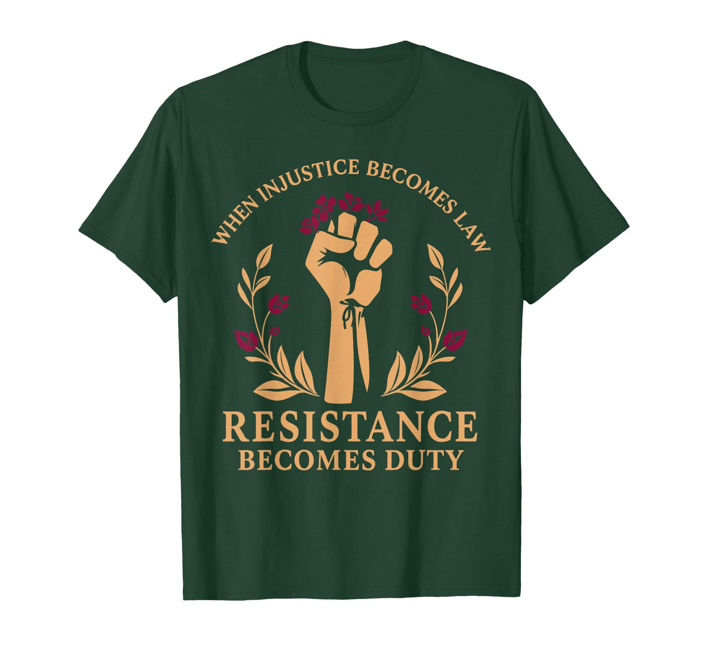 Vintage When Injustice Becomes Law Resistance Becomes Duty T-Shirt