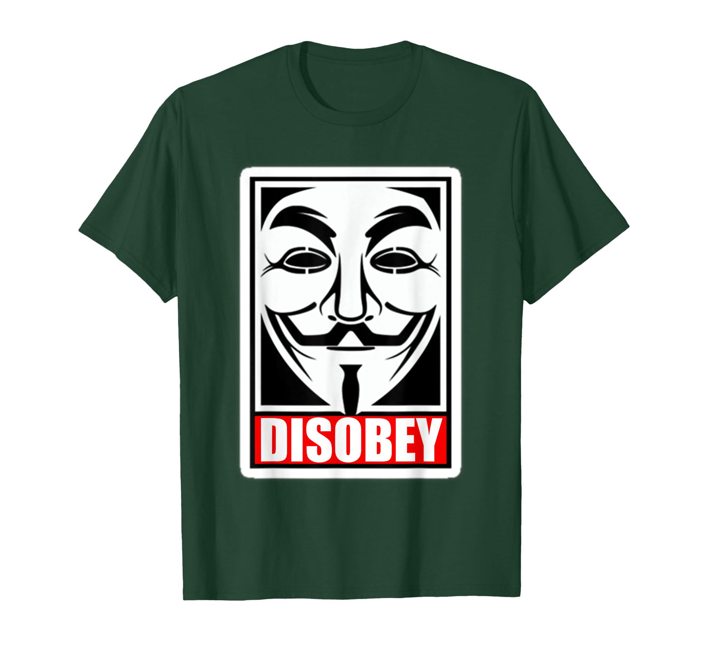 DISOBEY T-Shirt Disobedience Anonymous Revolution T-Shirt