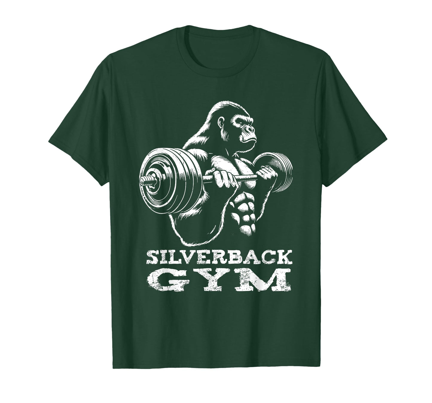 Silverback Gym Gorilla Weightlifting Workout Fitness Grunge T-Shirt
