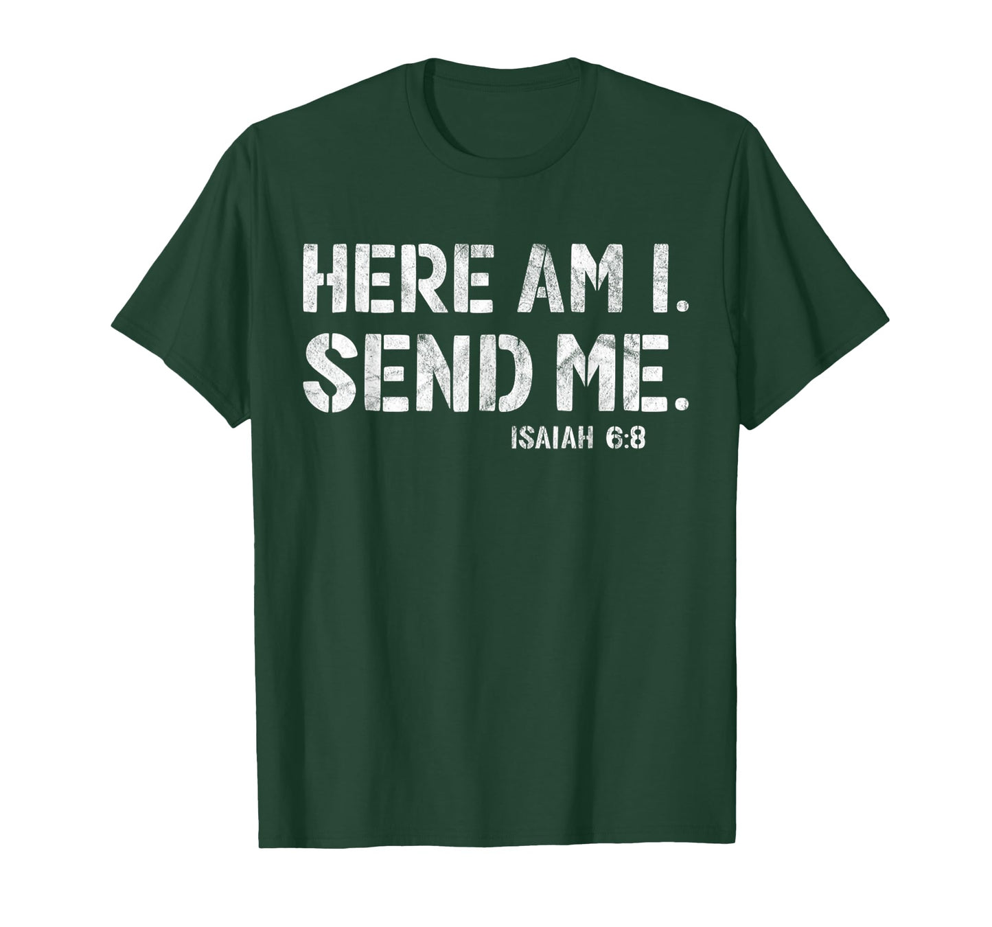 Vintage Here Am I Send Me Mission Team Missionary Trip T-Shirt