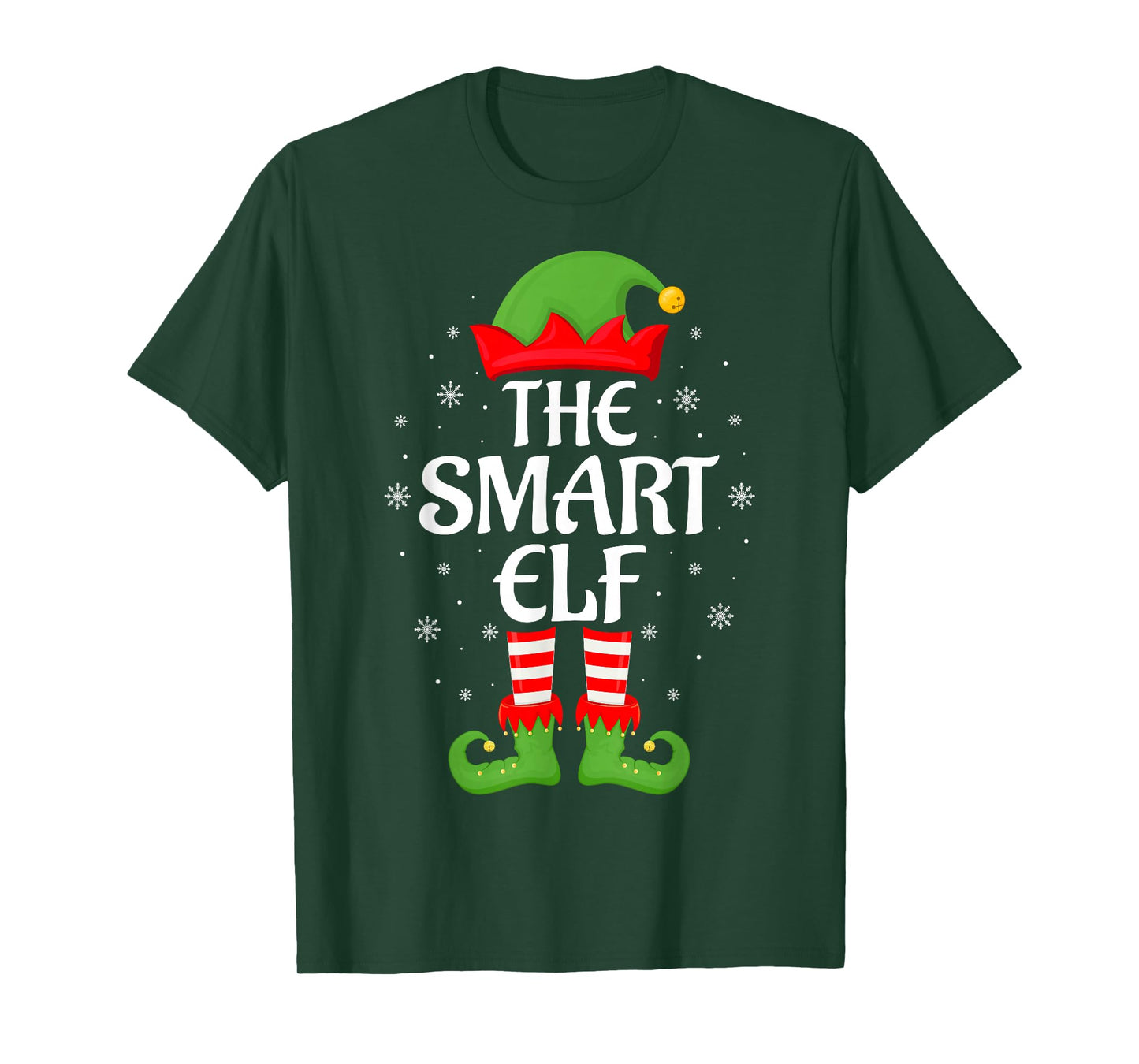 Smart Elf Xmas Family Matching Elf Squad Christmas T-Shirt