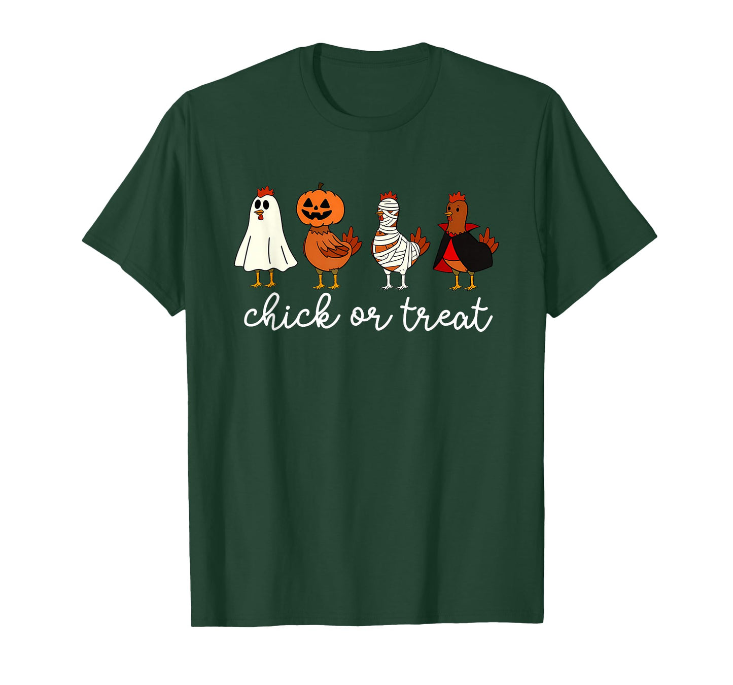 Chick Or Treat Halloween Witch Funny Spooky Chicken T-Shirt