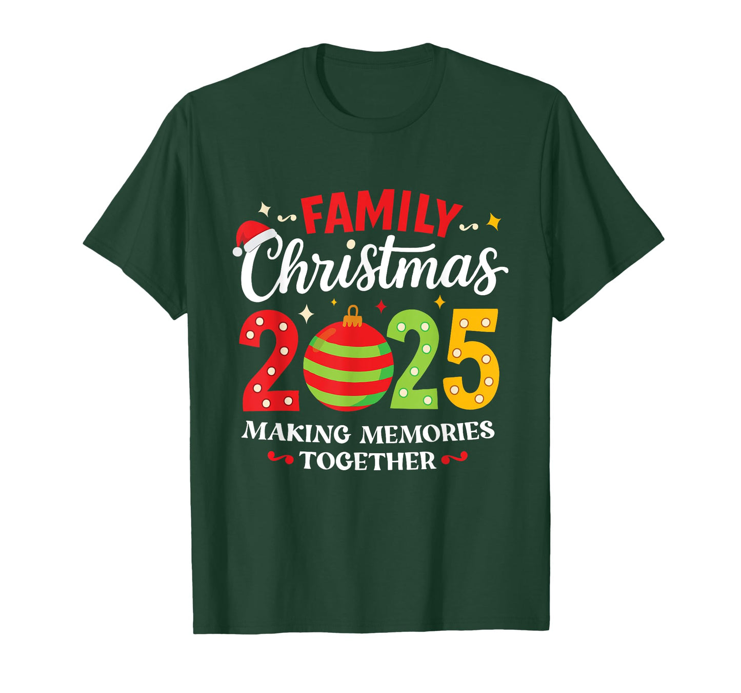 Family Christmas 2025 Group Matching Squad Funny Santa Elf T-Shirt