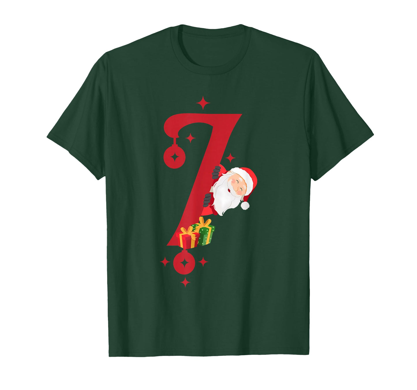 Funny Santa Six Seven Meme Pajama Christmas Matching Couples T-Shirt