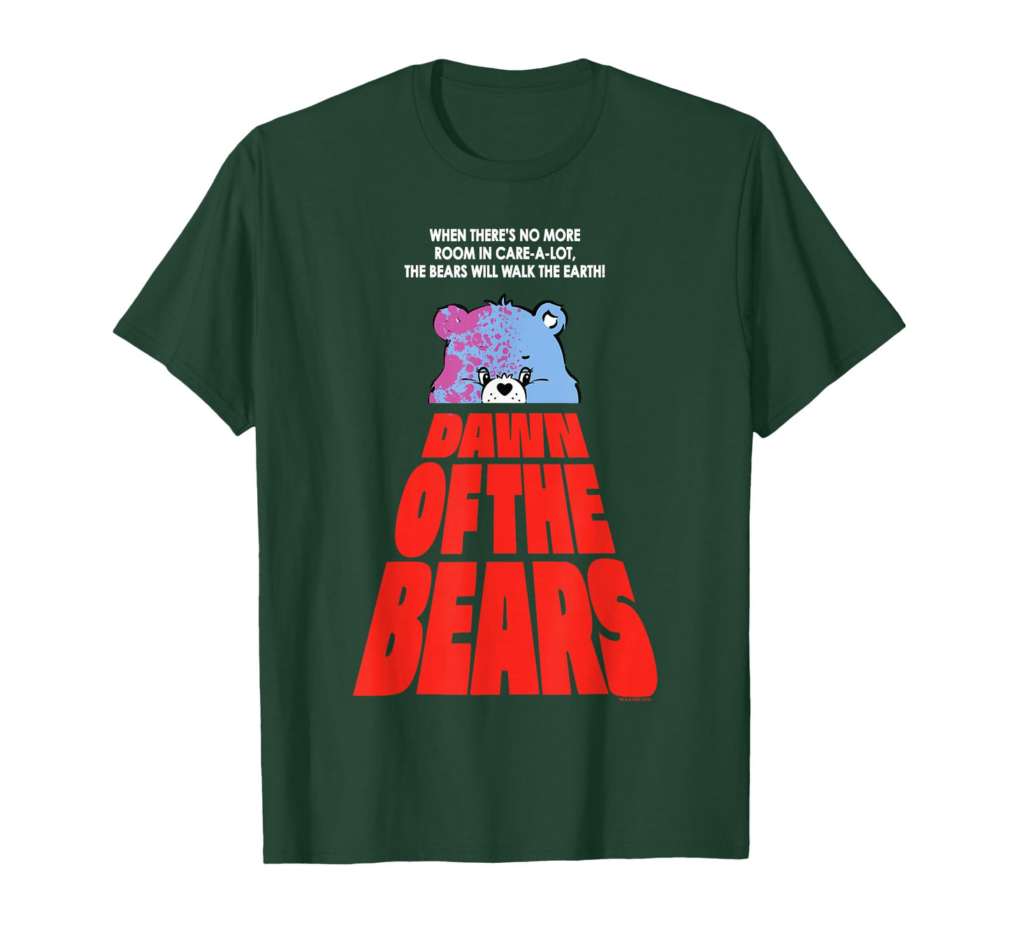Care Bears Halloween Dawn Of The Bears Horror Movie Poster T-Shirt