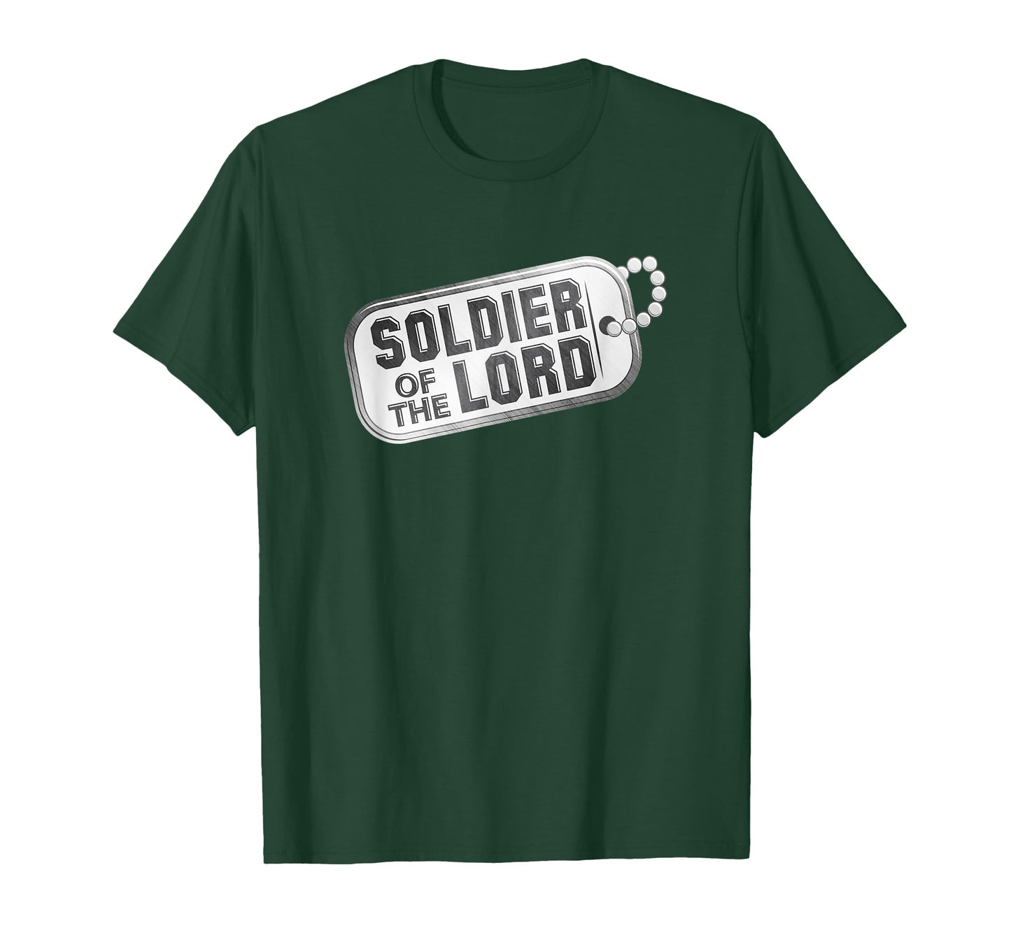 Servant of Christ Christian Faith Soldier for Jesus Dog Tag Men T-Shirt