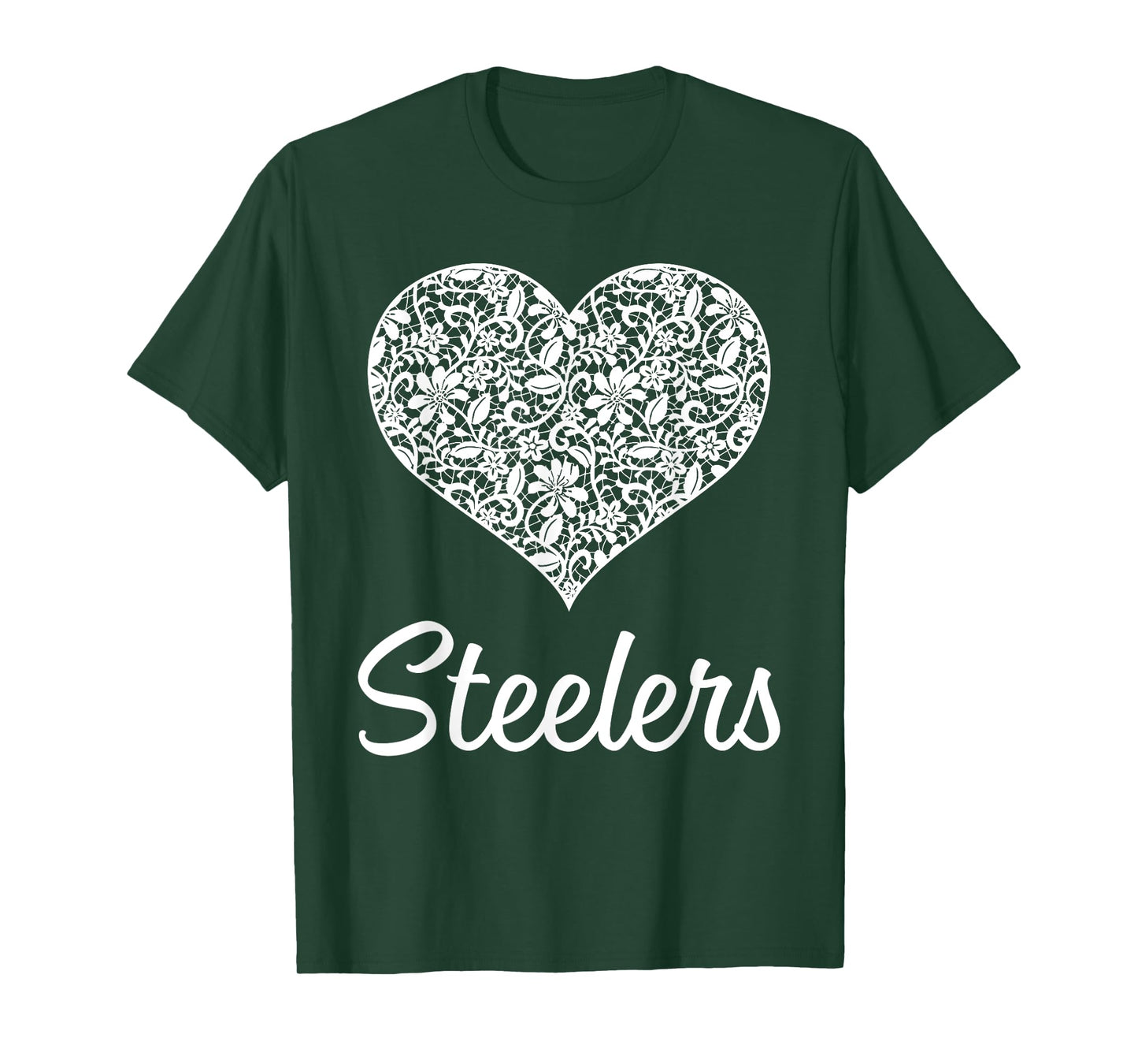 Steelers Fontana Lace Heart HS T-Shirt