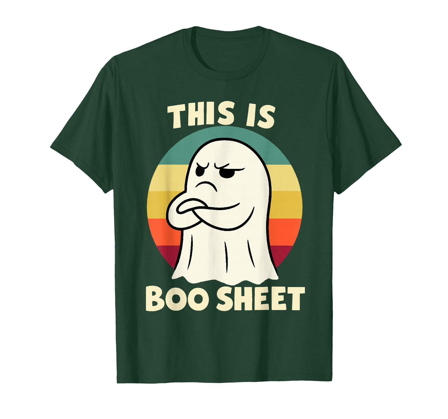 This is Boo Sheet Ghost Retro Halloween Costume Funny Humor T-Shirt