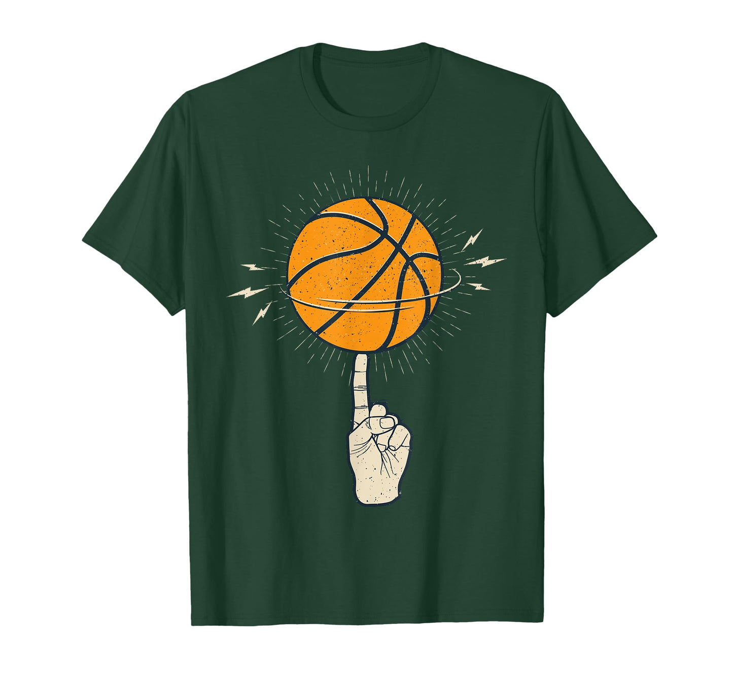 Cool Spinning Basketball On Your Finger Sport Graphic Design T-Shirt