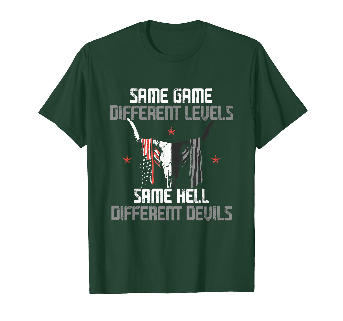 Same Game Different Levels Same Bright Devils T-Shirt