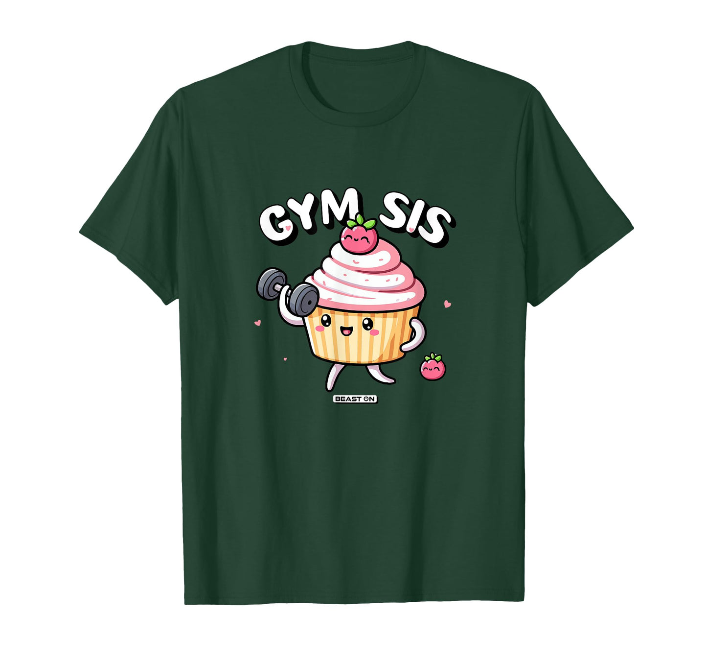 Gym Sis Cupcake Fitness Training Cute Women Gym T-Shirt