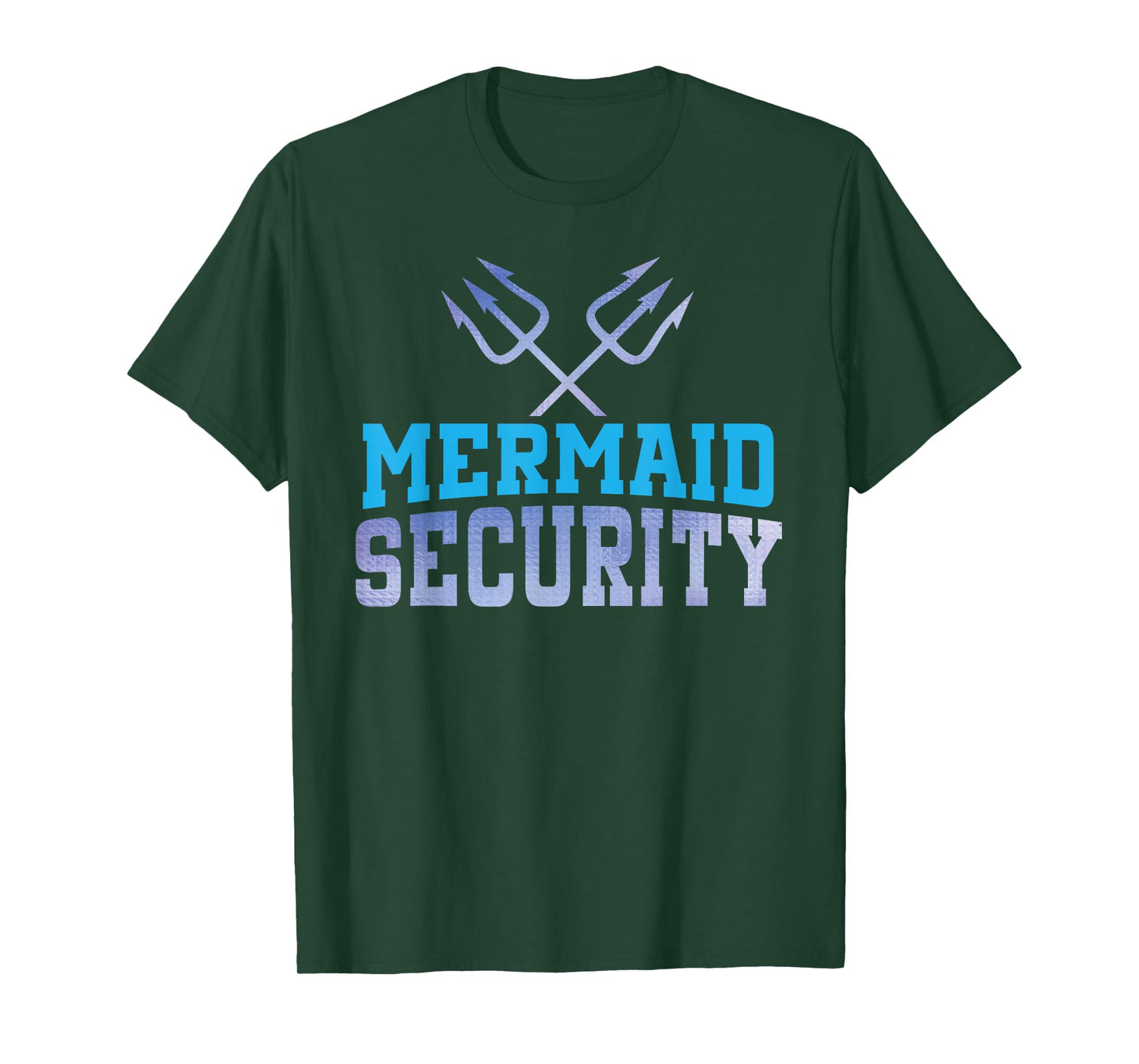Mermaid Security Funny Dad Mermaid Family Mermaid Squad T-Shirt