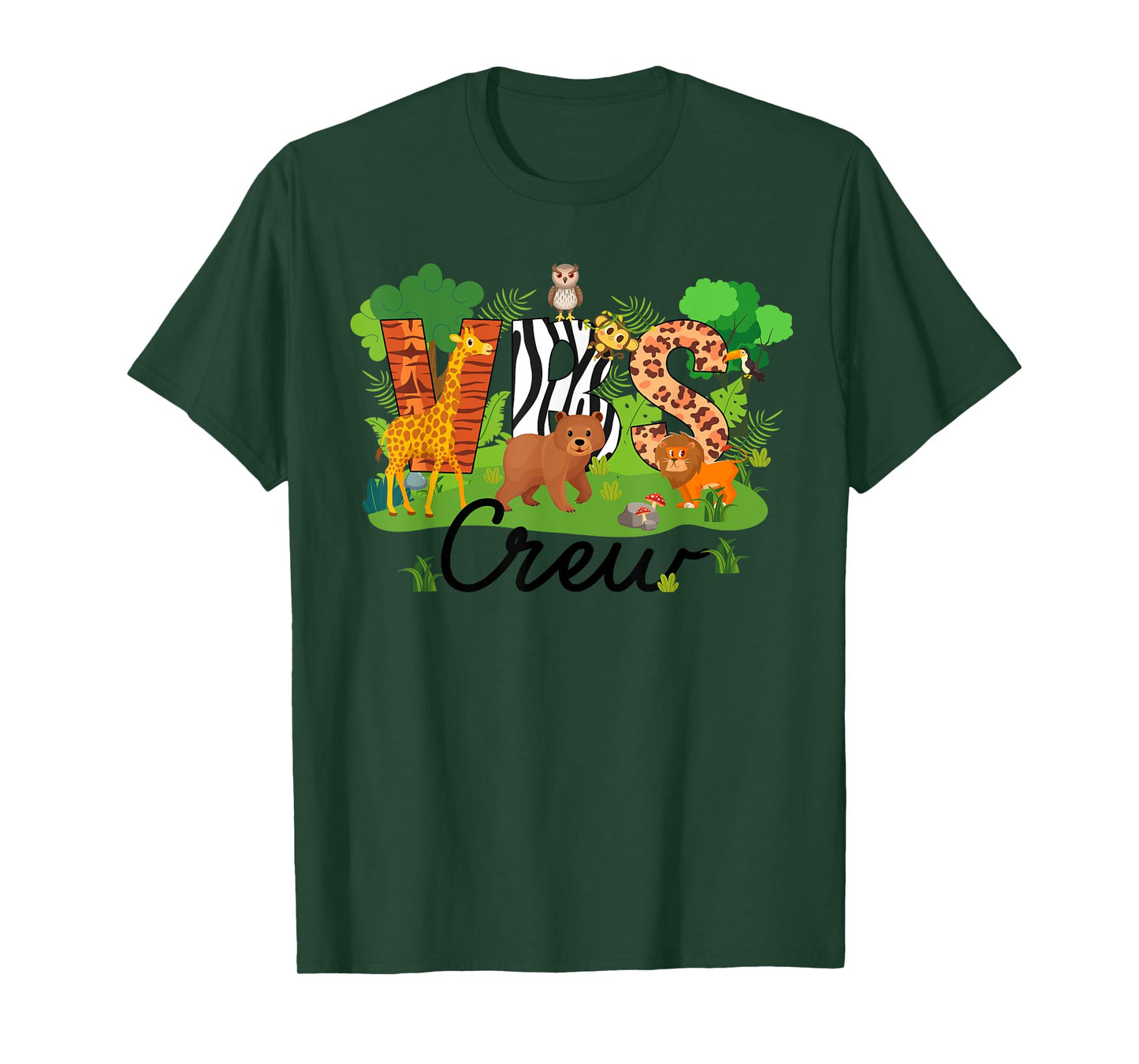 VBS Crew VBS 2025 Vacation Bible School Jungle Adventures T-Shirt