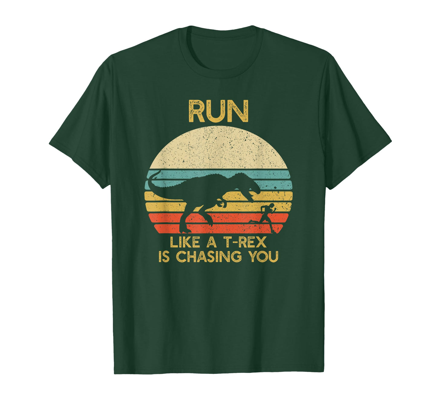 Run Like a T rex Is Chasing You Funny Running T-Shirt