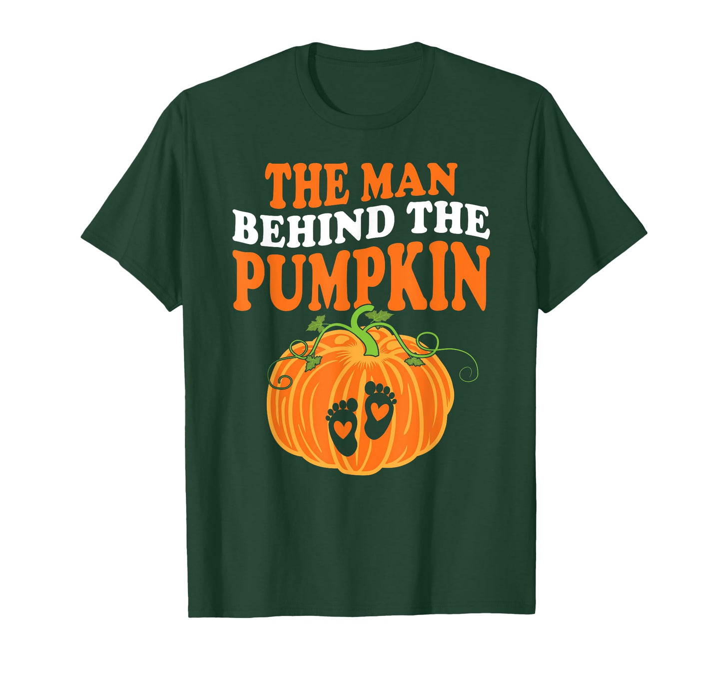 The Man Behind The Pumpkin Dad Halloween Pregnancy Reveal T-Shirt