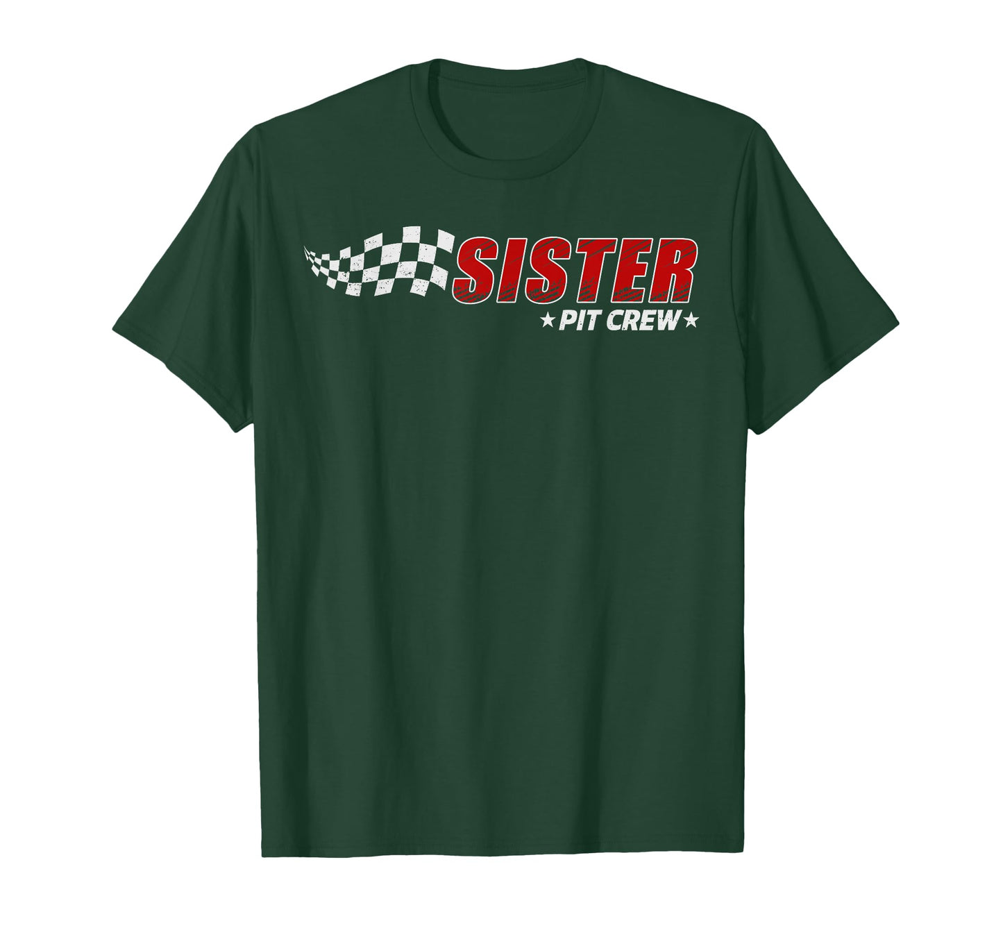Sister Pit Crew Race Car Birthday Family Matching Pit Crew T-Shirt