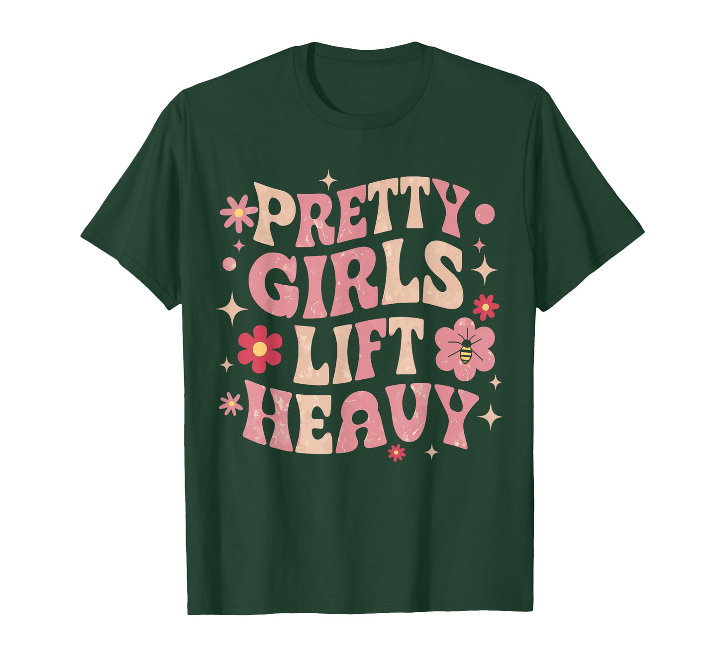 Pretty Girls Lift Heavy T-Shirt, Small, Black