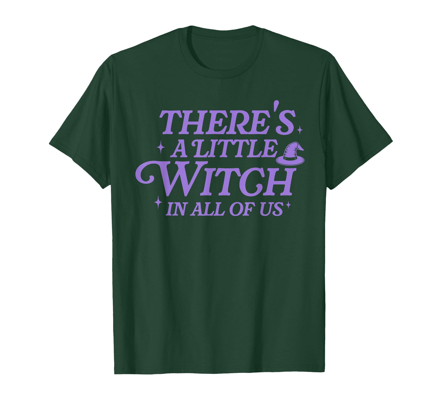 There's A Little Witch in All of Us Funny Cute Halloween T-Shirt