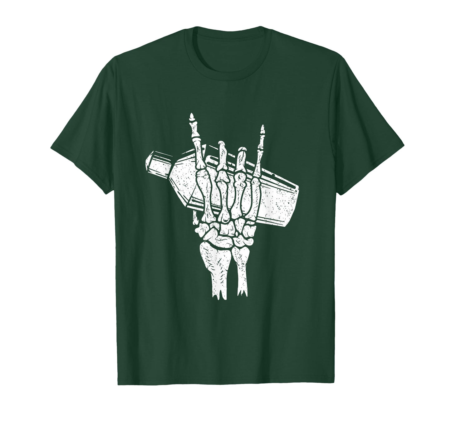 Retro Bartender Rock On Hand for Men Women Skeleton Bartender T-Shirt, Unisex-Adults, Black, Small, Short Sleeve, T-Shirt