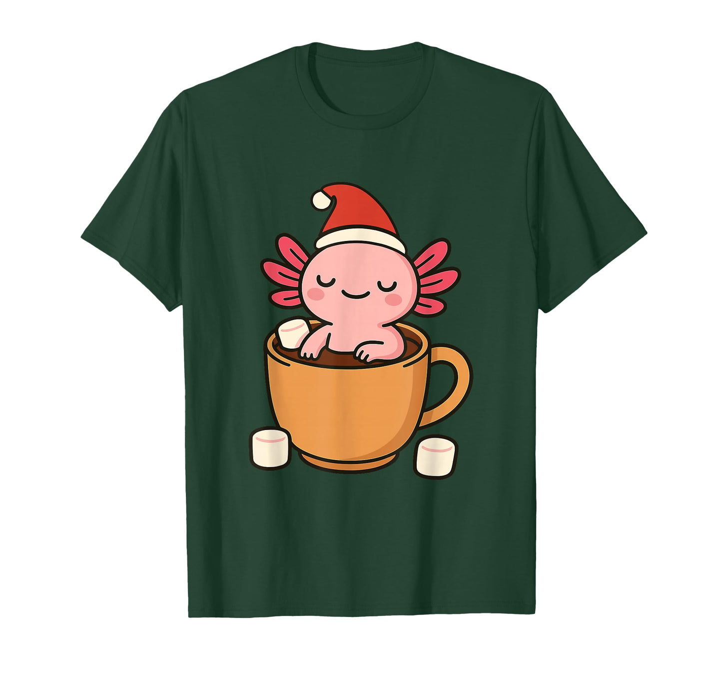 Cozy Christmas Axolotl Mug Holiday T-Shirt