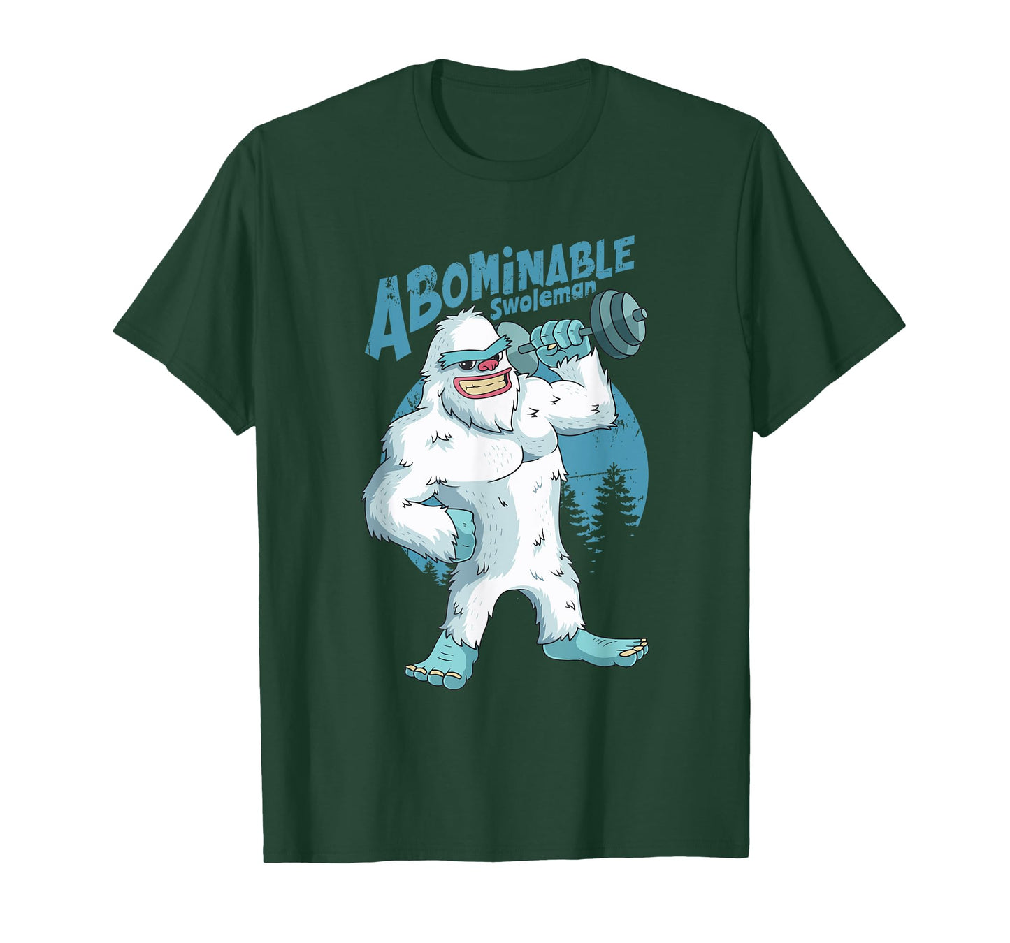 Yeti Abominable Swoleman Weightlifting Gym Fitness Training T-Shirt