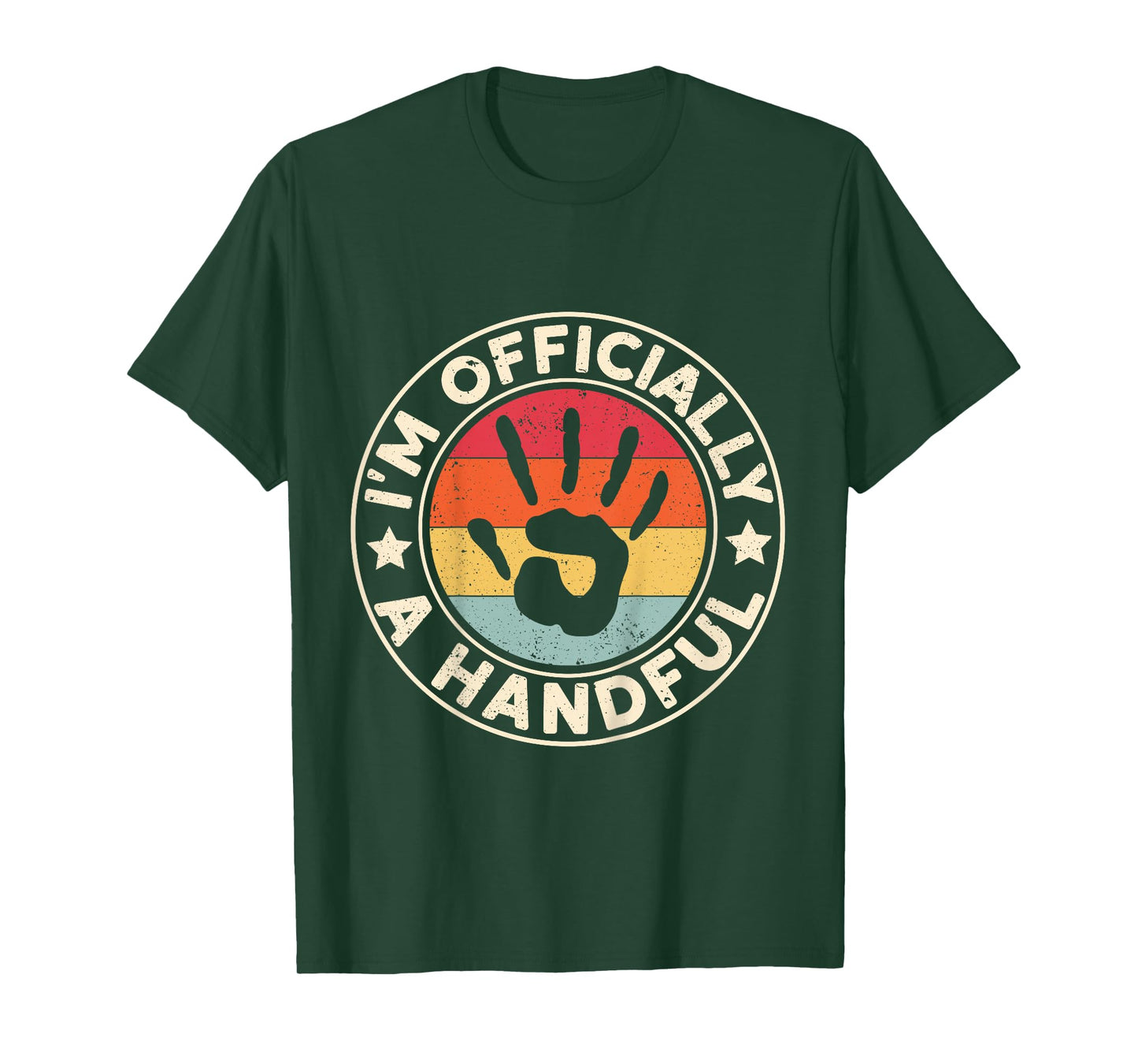Kids I'm Officially A Handful Five Cute 5th Birthday Turning 5 T-Shirt