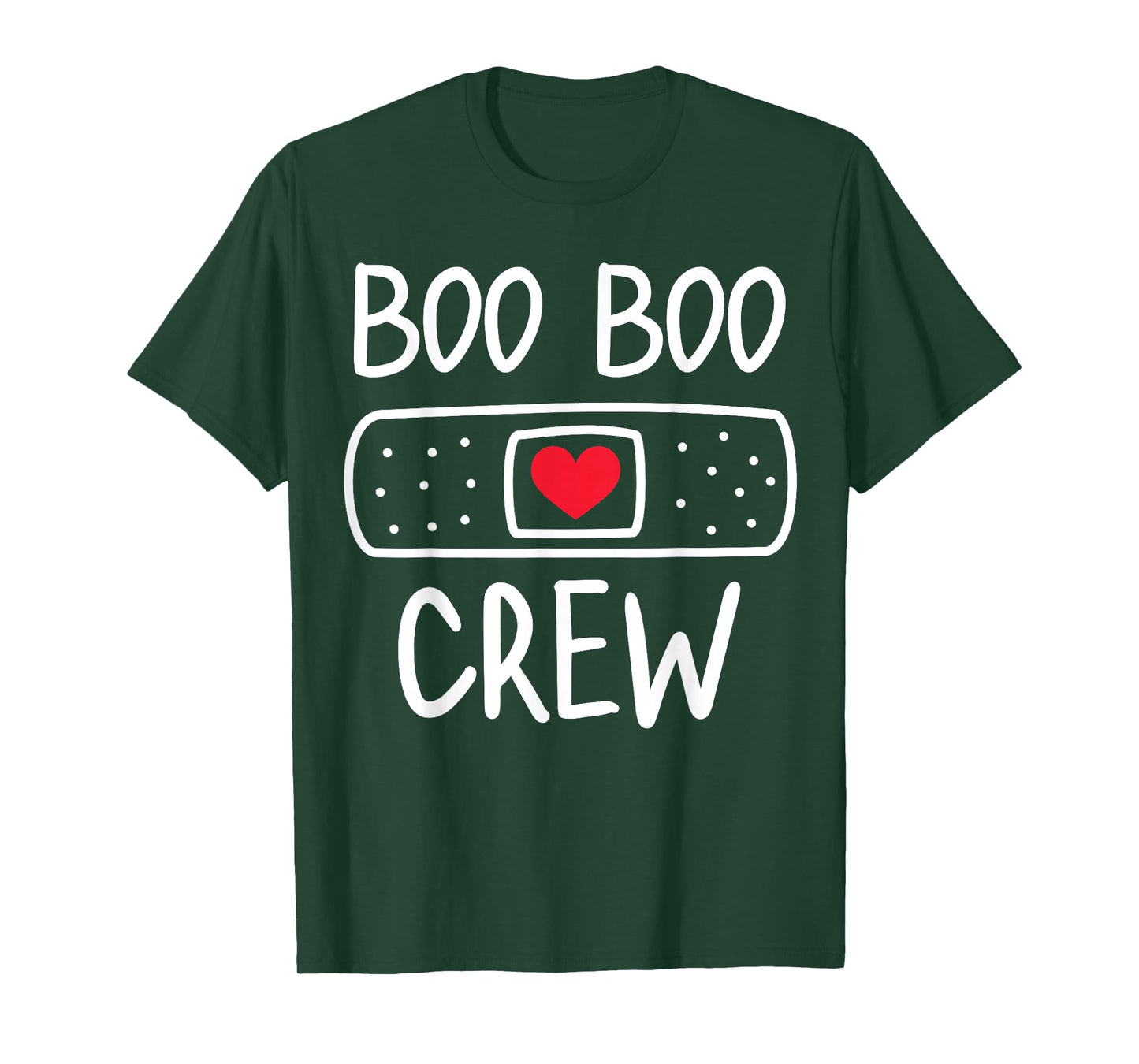 Funny Nurse Ghost Boo Crew Halloween 2025 Costume Women Girl T-Shirt