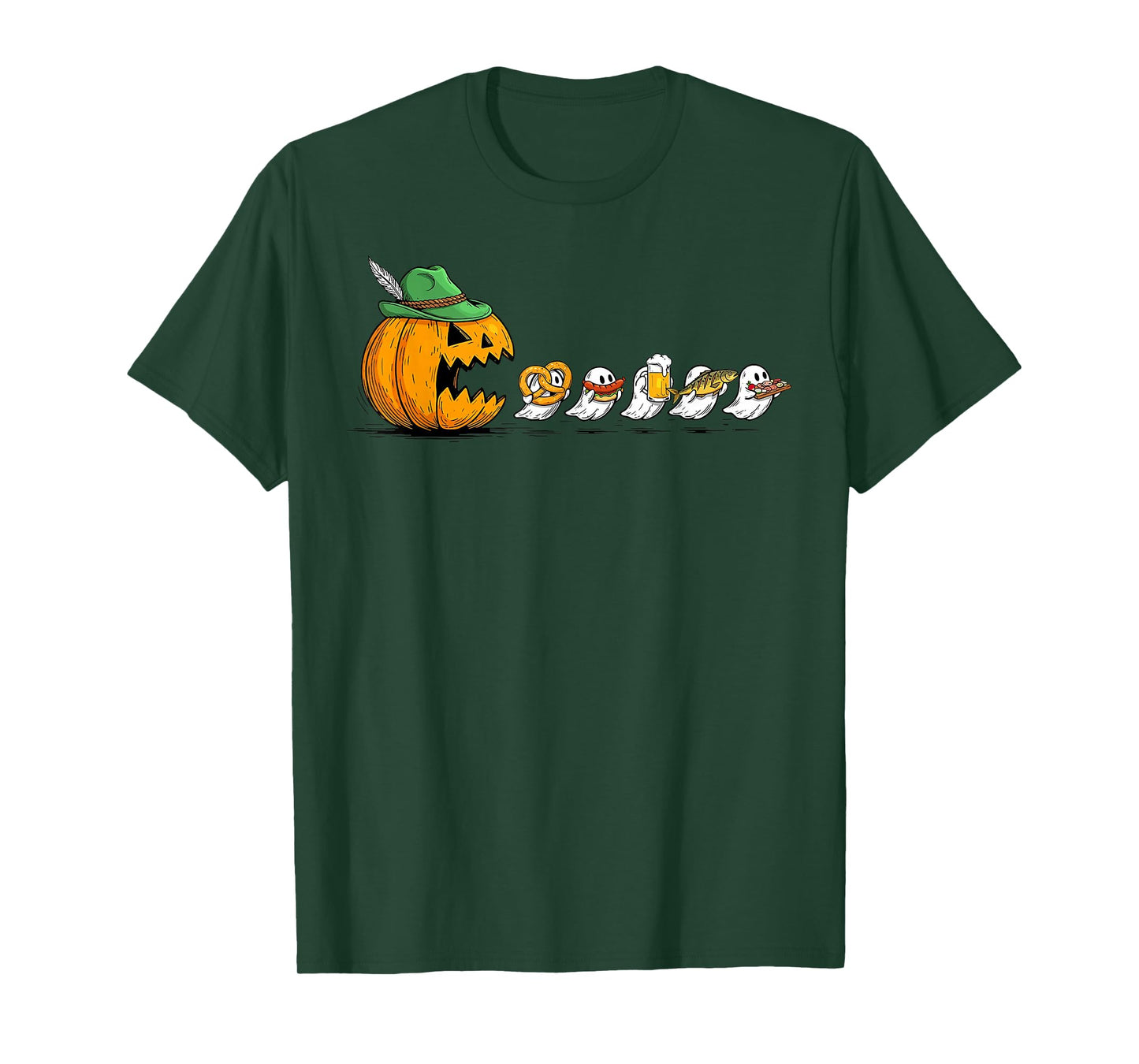 Chasing Ghost Oktoberfest Funny Beer Halloween T-Shirt