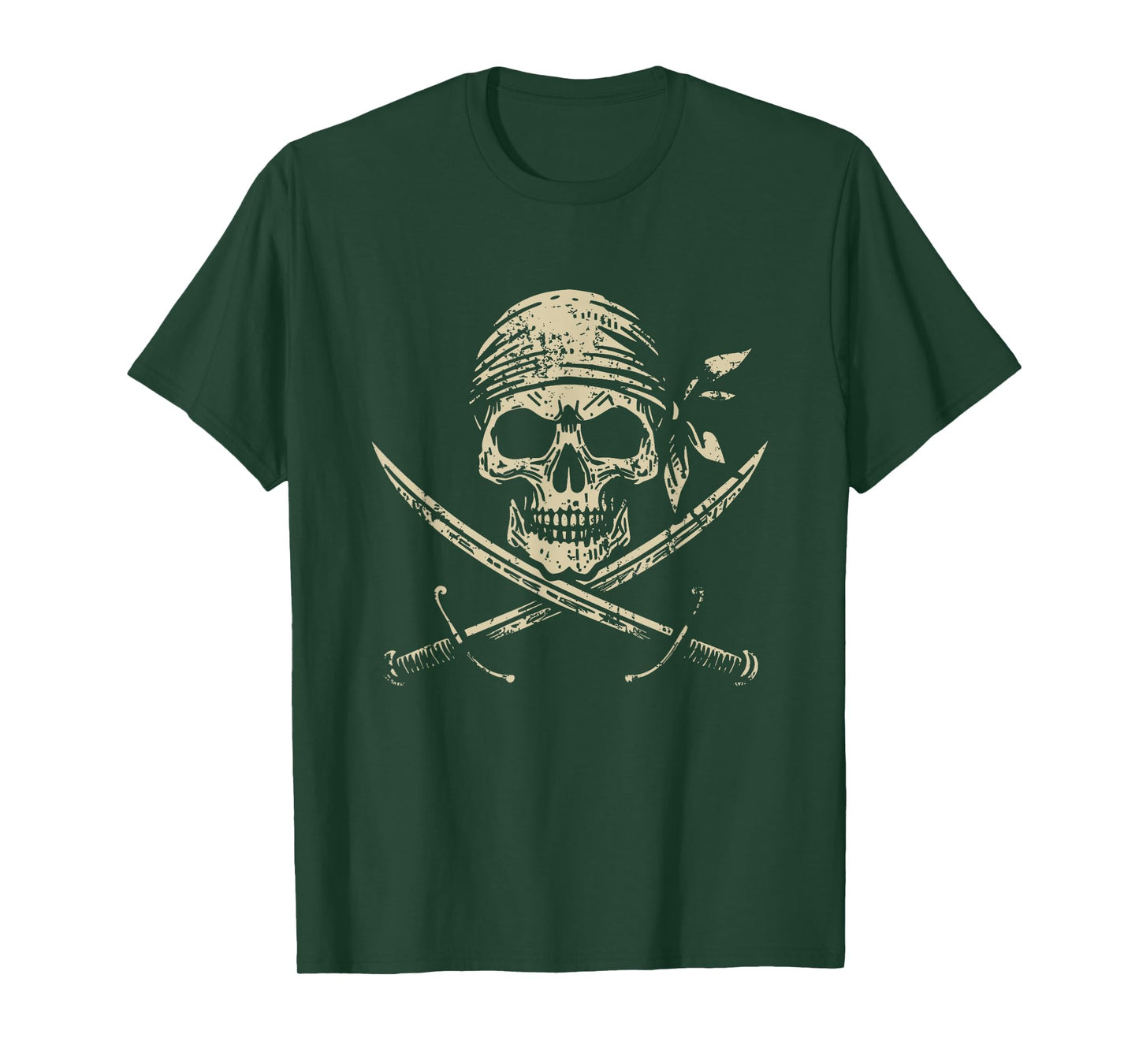 Pirate Skull And Crossbones Skeleton Halloween For Kids Boys T-Shirt
