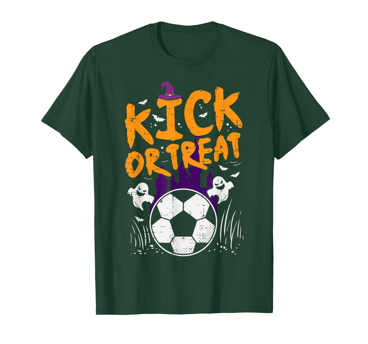 Halloween Soccer Kick Or Treat Football Costume Boys Kid Men T-Shirt