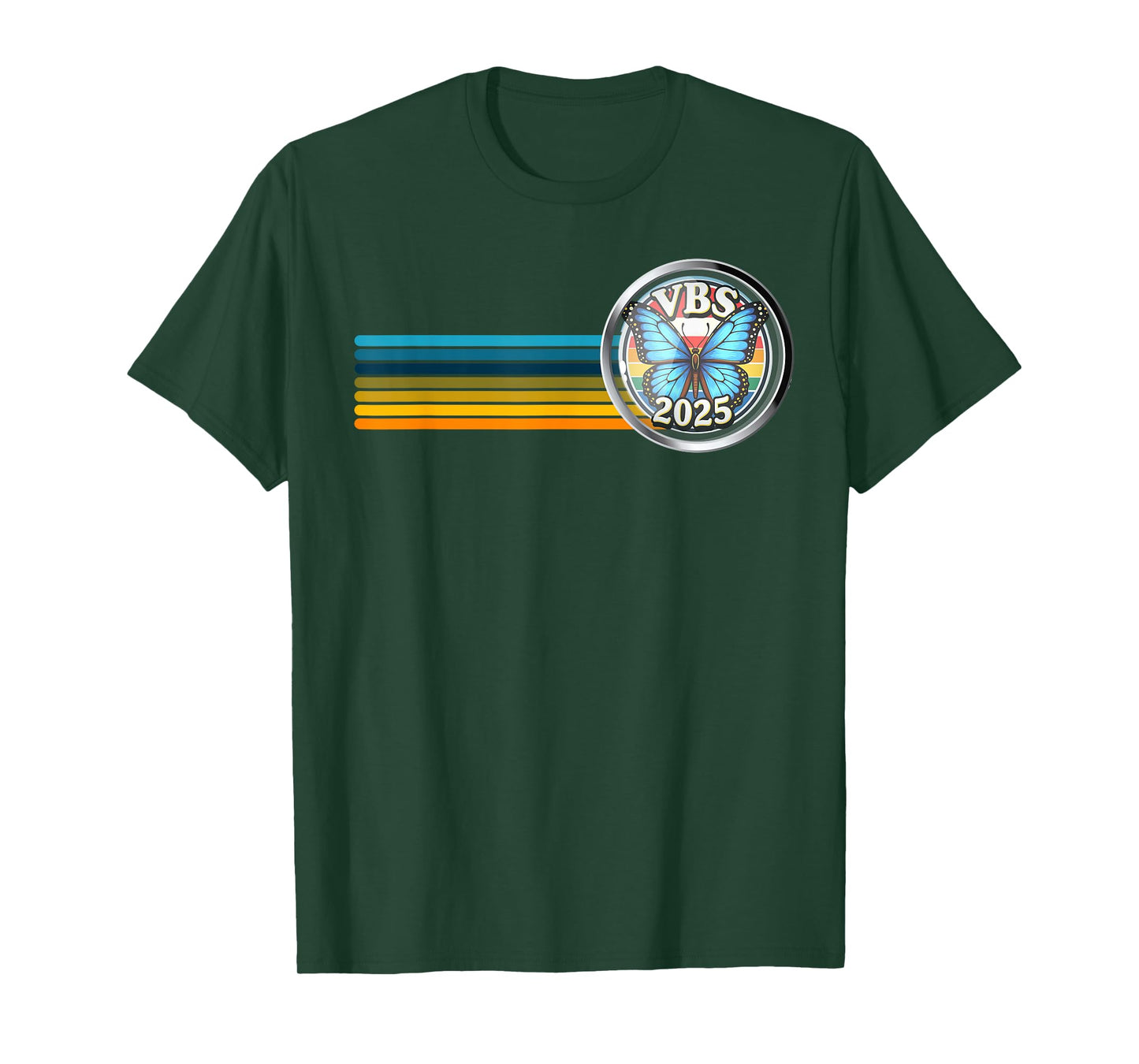 VBS 2025 Magnified Vacation Bible School Butterfly VBS Team T-Shirt