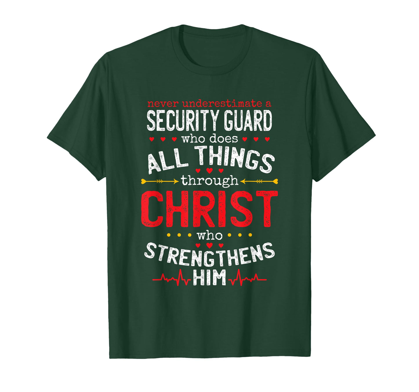 Christian Security Guard And Christianity Security Officer T-Shirt