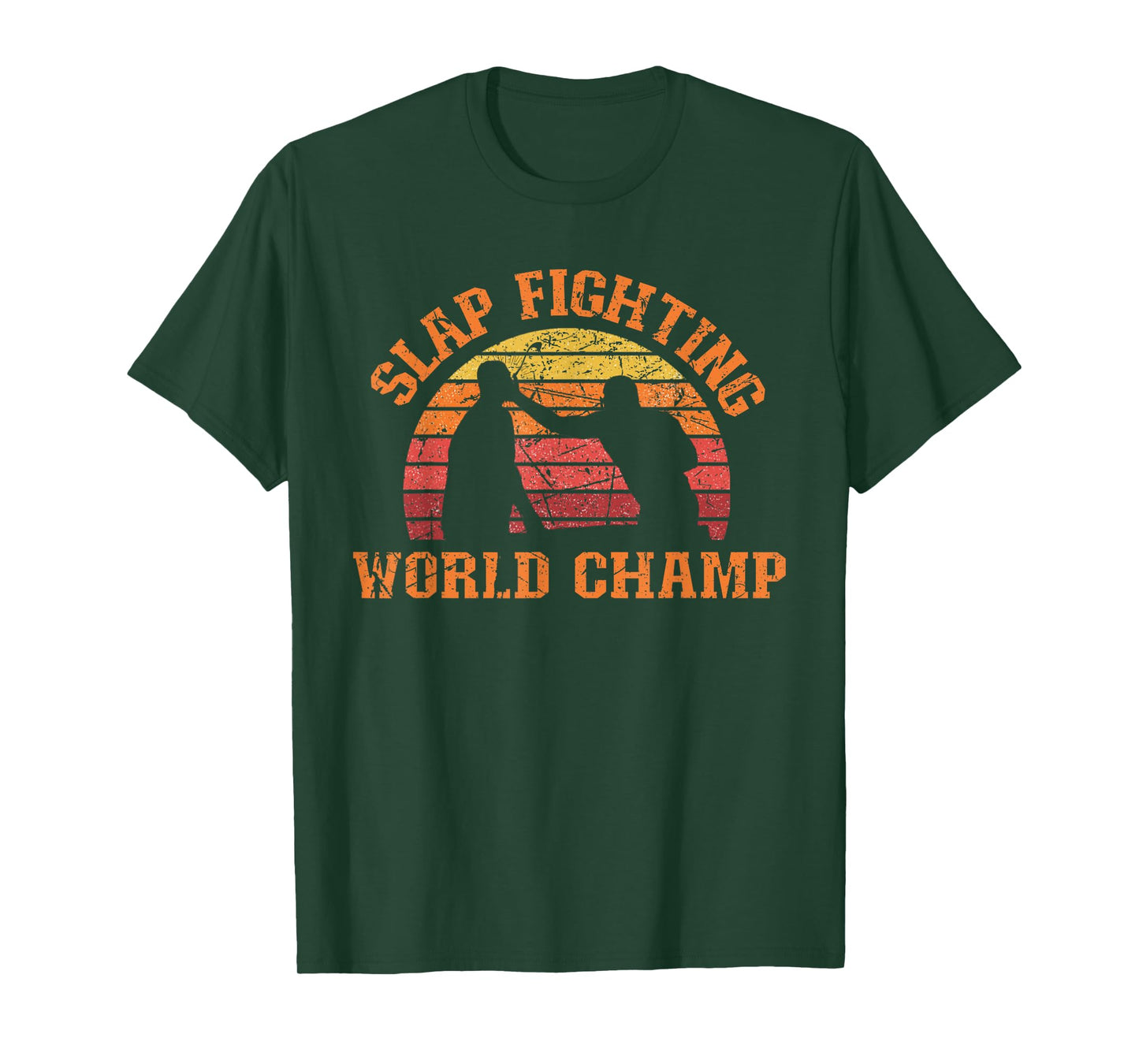Retro Vintage Silhouette Slap Fighting T-Shirt