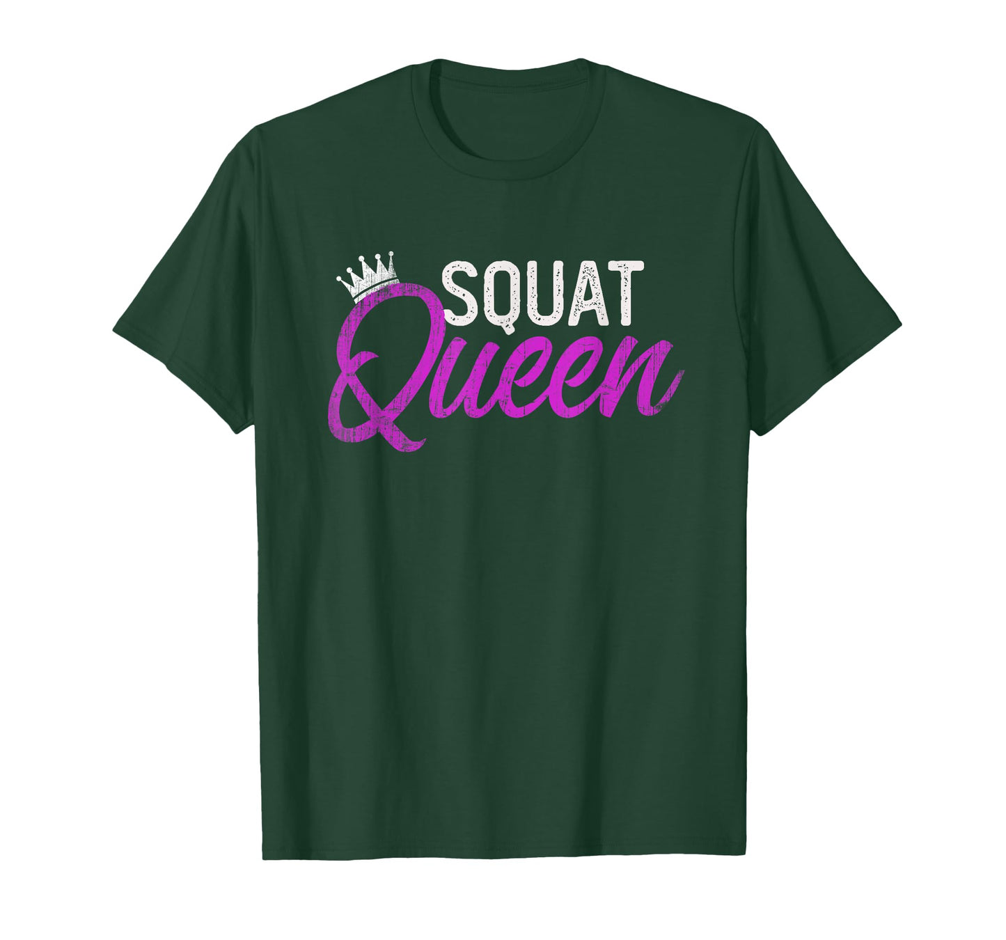 Funny SQUAT QUEEN Personal Trainer Fitness Girl Coach Gym T-Shirt