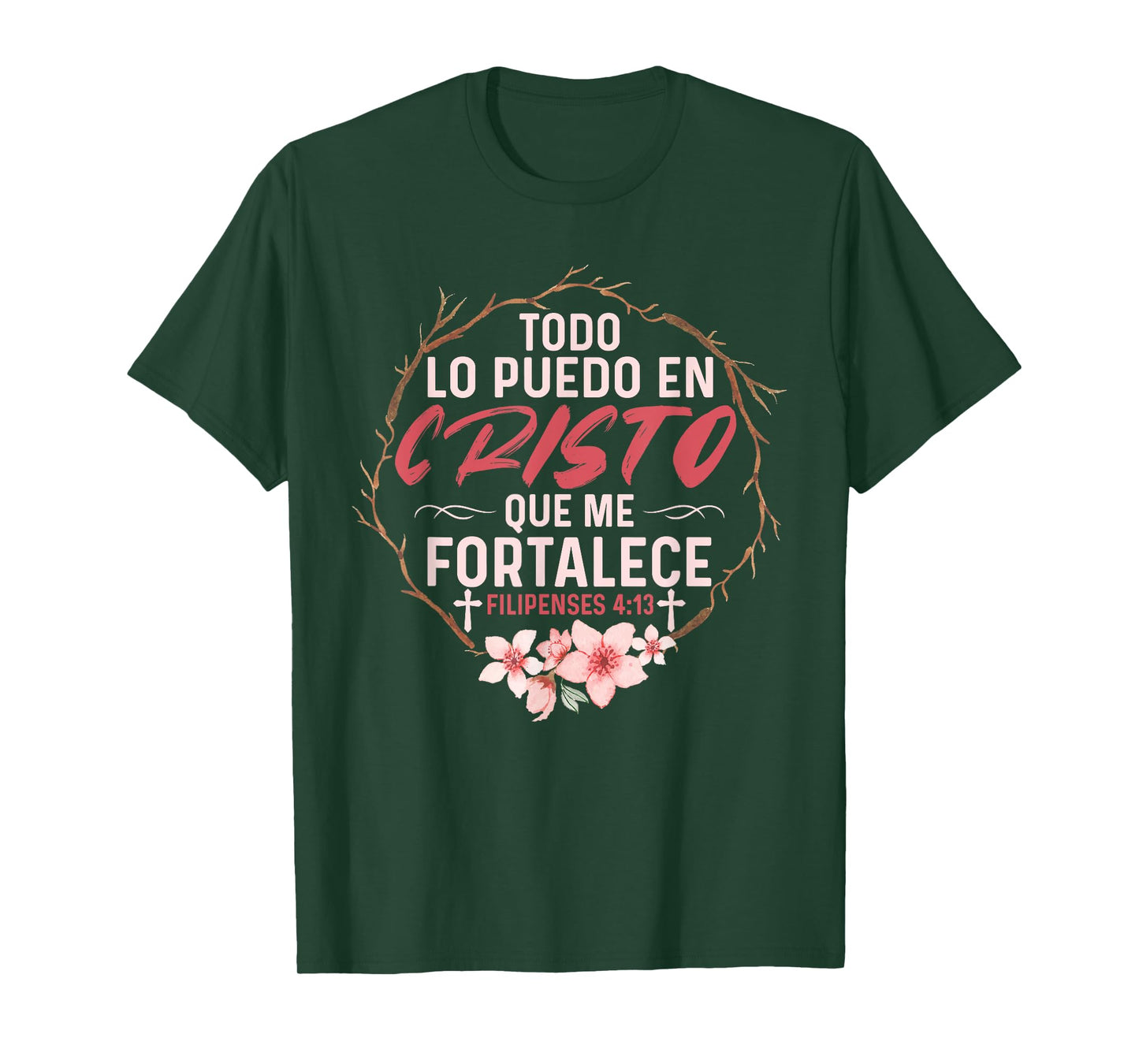 Camisetas Cristianas En Espanol Frase Biblia Filipenses 14:3 T-Shirt