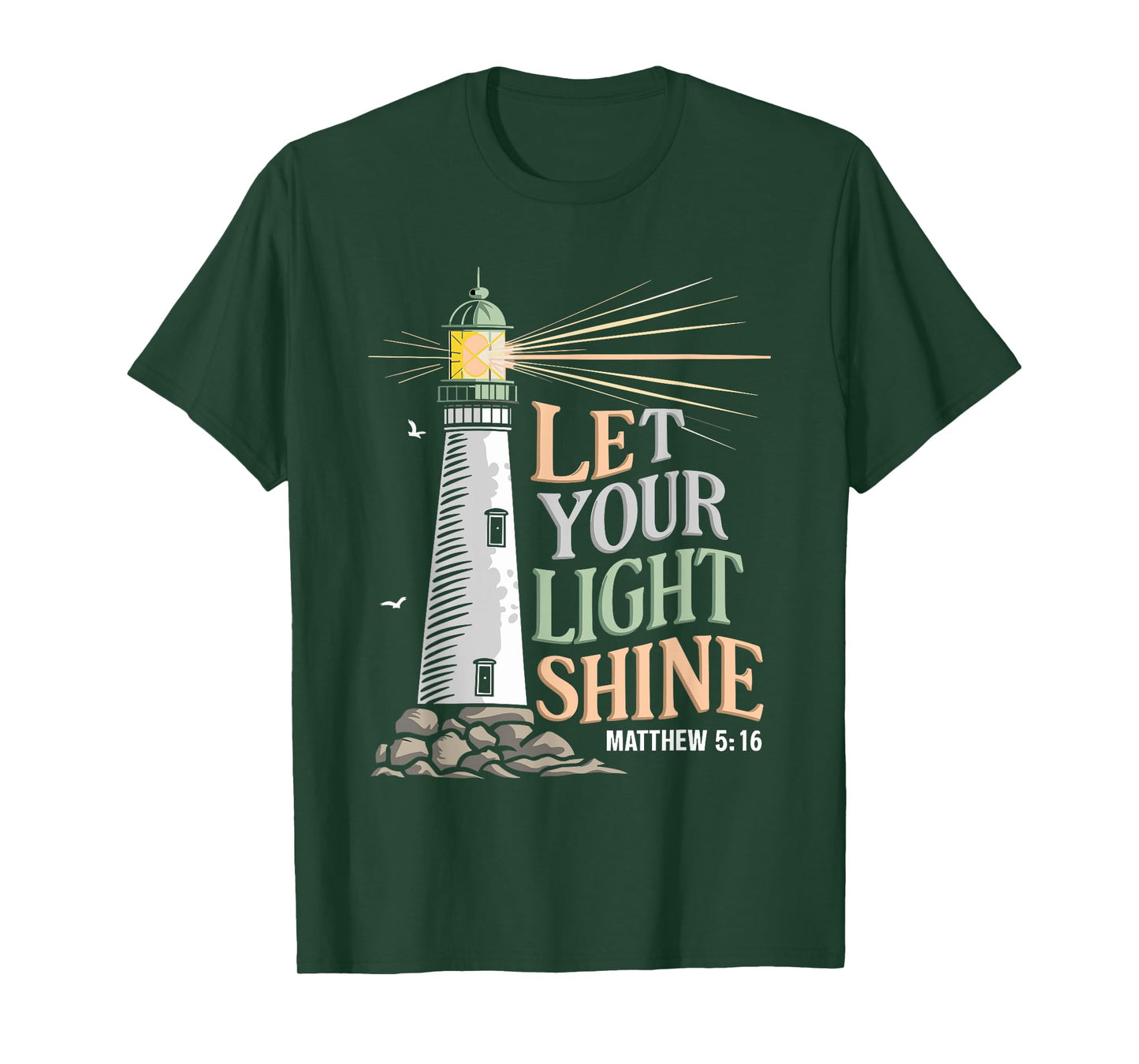 Christianity Jesus Lighthouse-let your light shine T-Shirt