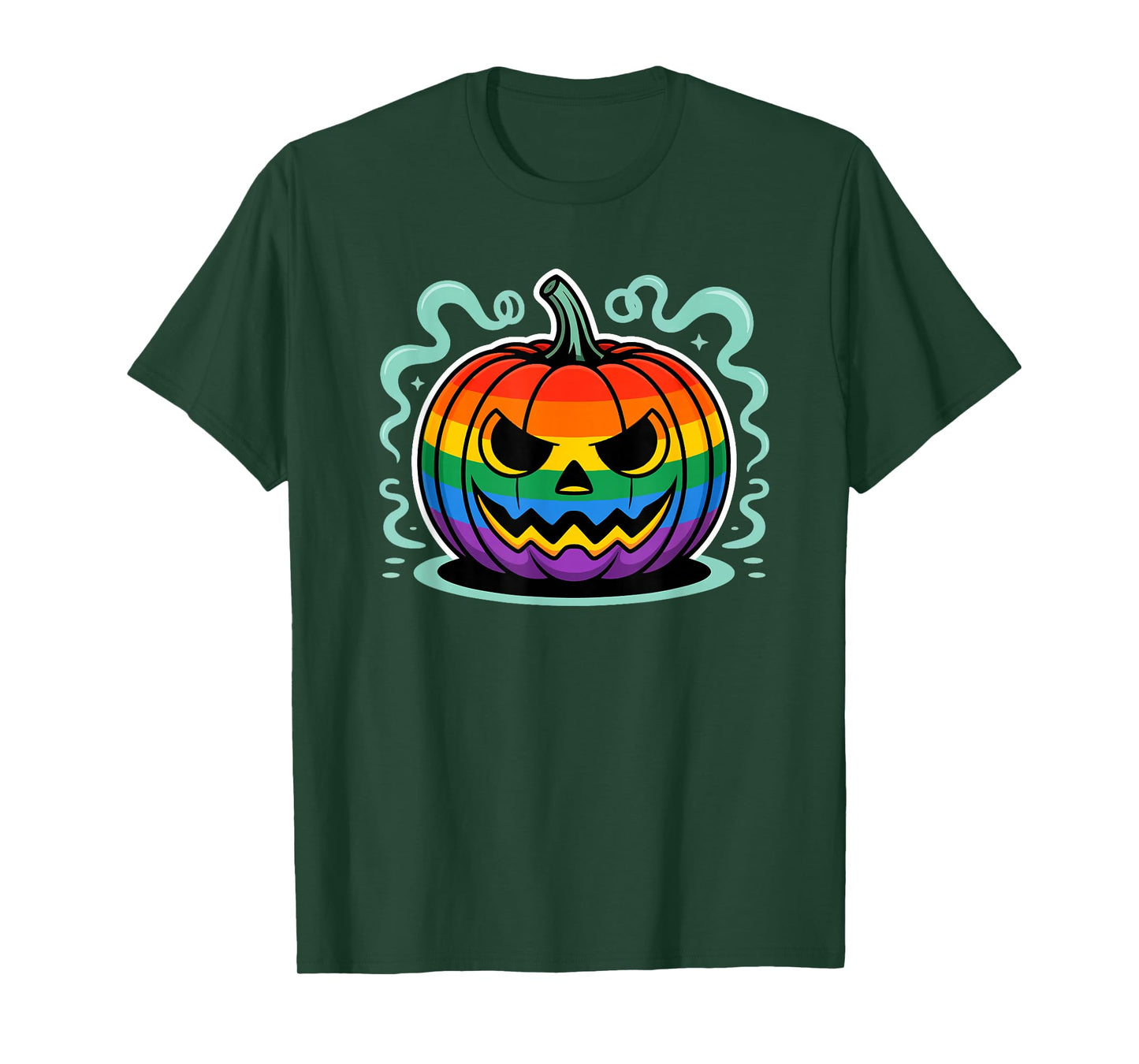 Rainbow Witch Hat LGBTQ Halloween T-Shirt